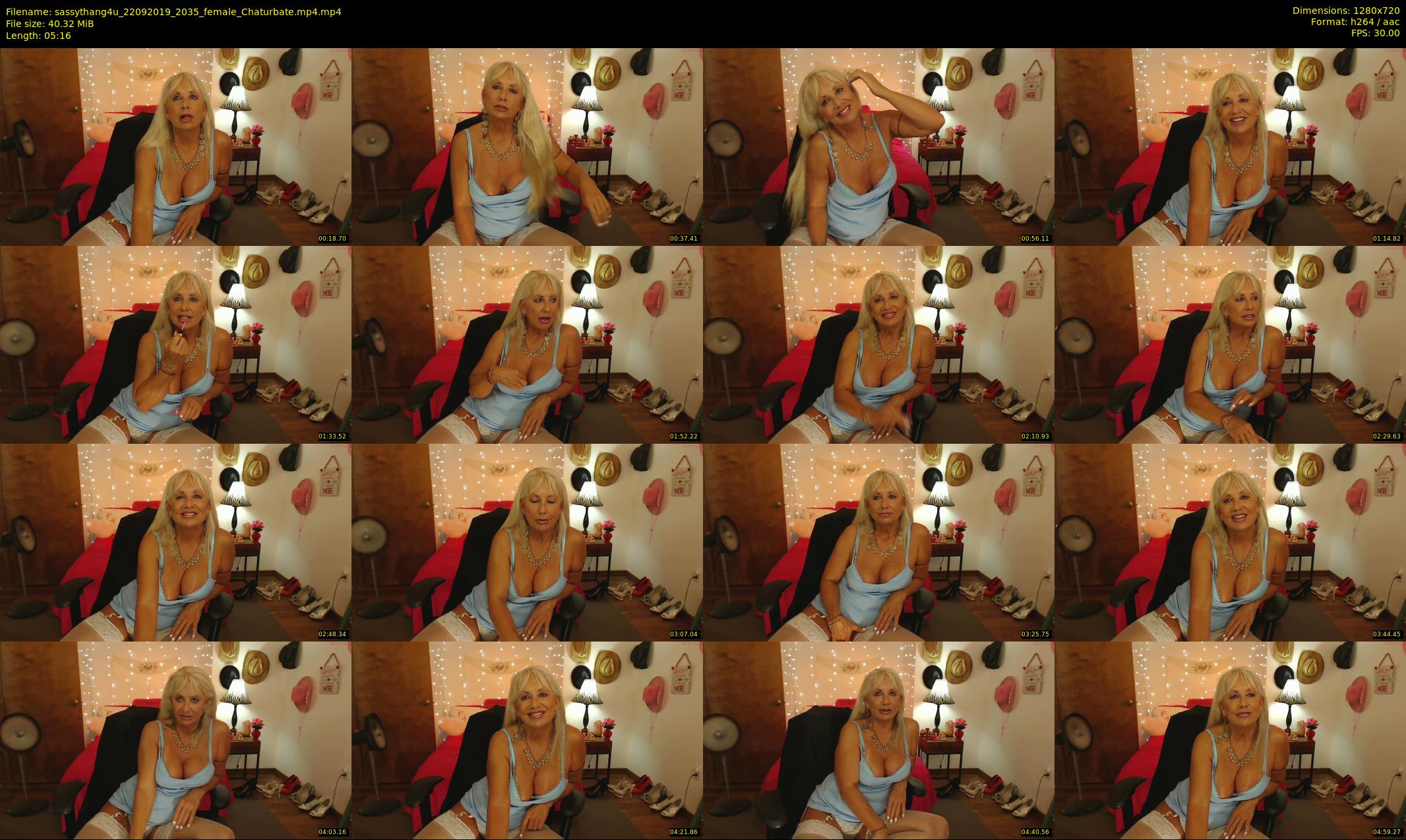 sassythang4u — 6 minute Chaturbate female cam show recording, 720p, Sep 22, 2019