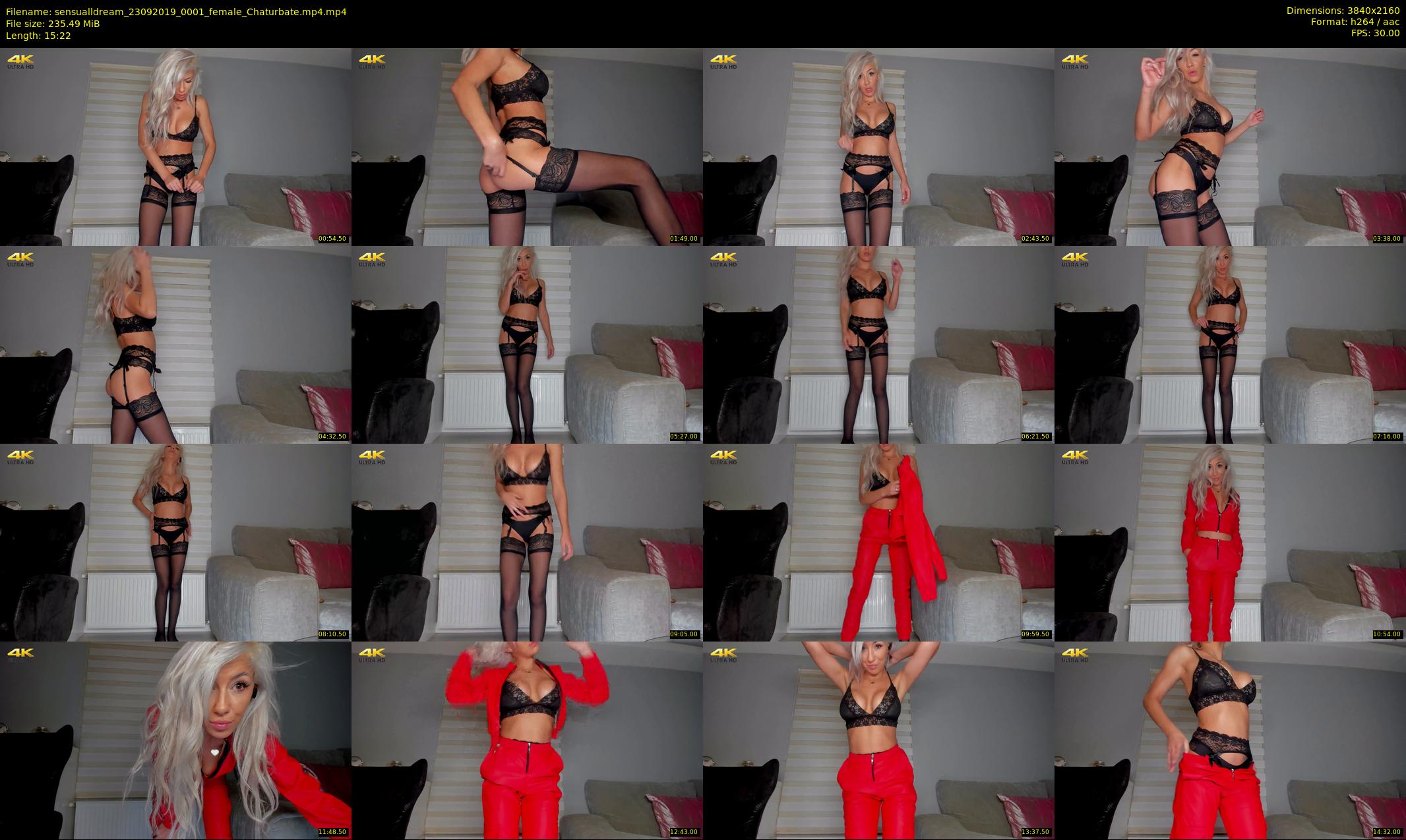 sensualldream — 16 minute Chaturbate female cam show recording, 4K, Sep 23, 2019