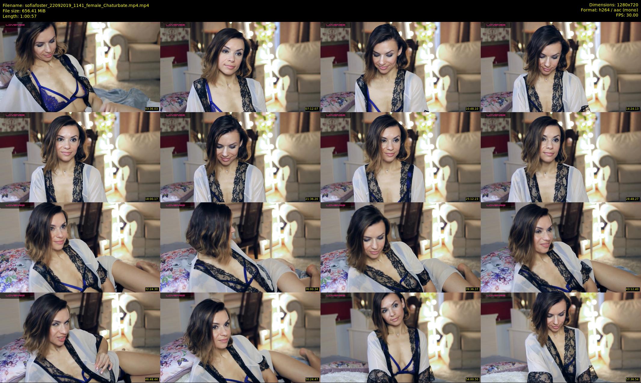 sofiafoster — 61 minute Chaturbate female cam show recording, 720p, Sep 22, 2019