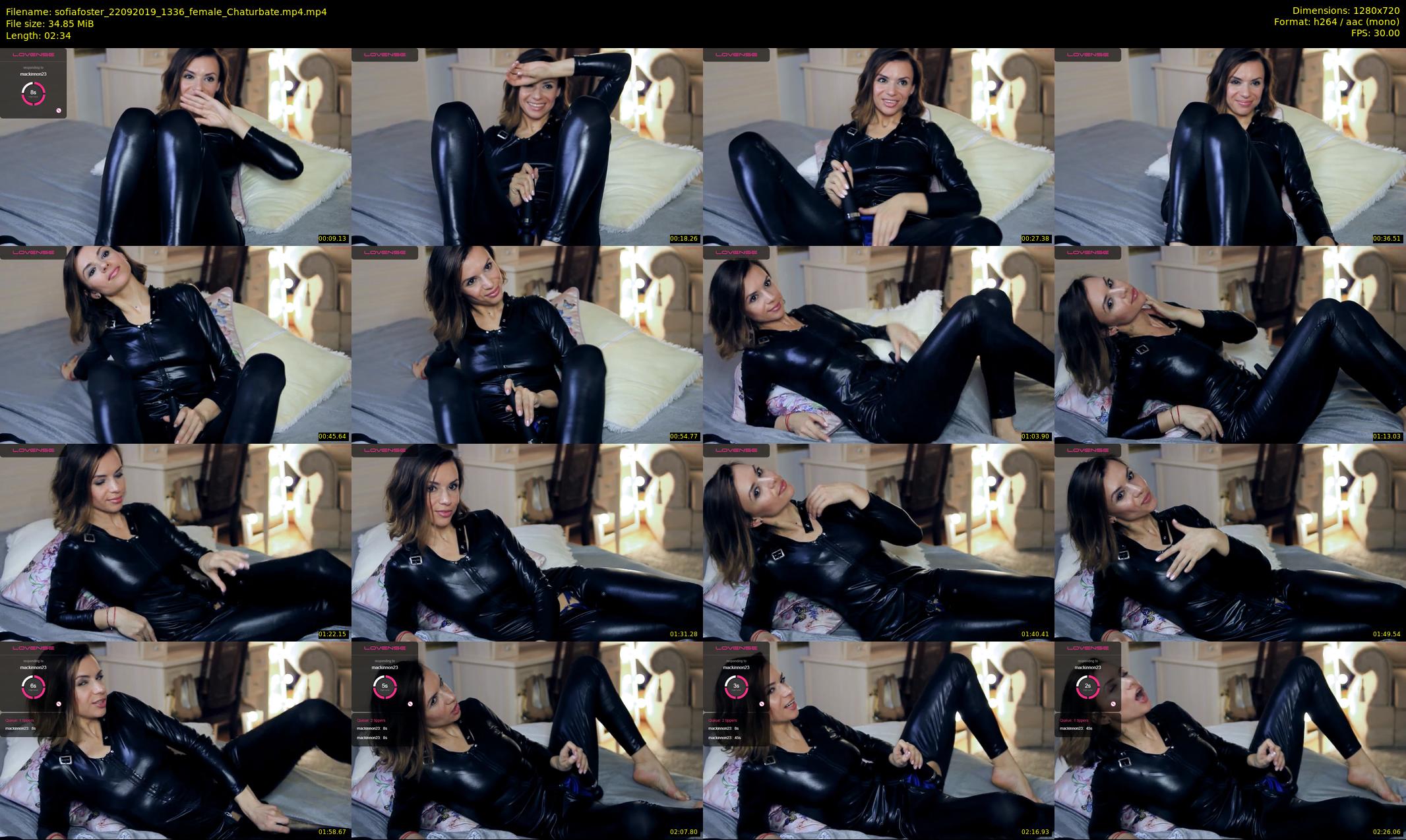sofiafoster — 3 minute Chaturbate female cam show recording, 720p, Sep 22, 2019