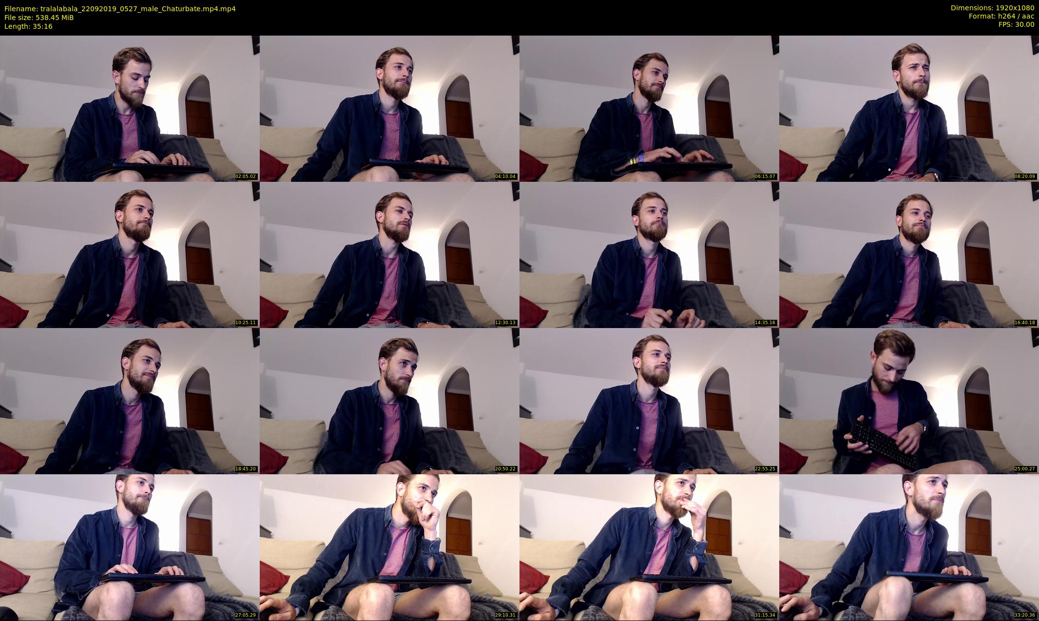 tralalabala — 36 minute Chaturbate male cam show recording, 1080p, Sep 22, 2019