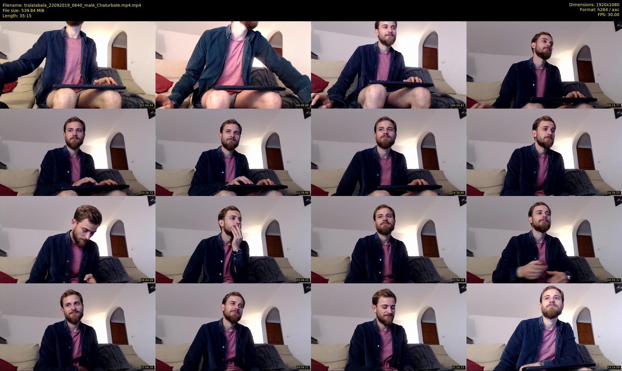 tralalabala — 36 minute Chaturbate male cam show recording, 1080p, Sep 22, 2019
