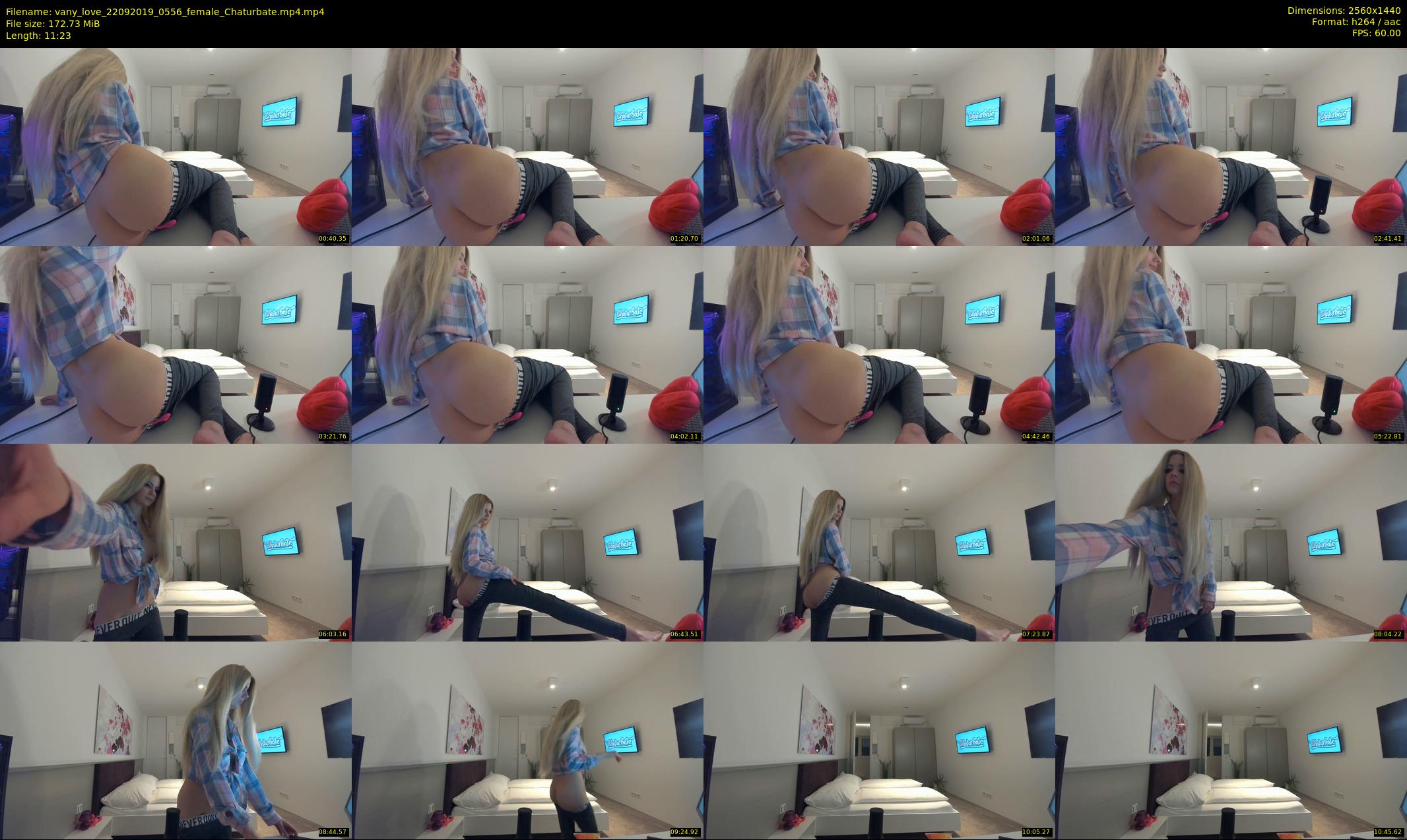 vany_love — 12 minute Chaturbate female cam show recording, 1080p, Sep 22, 2019