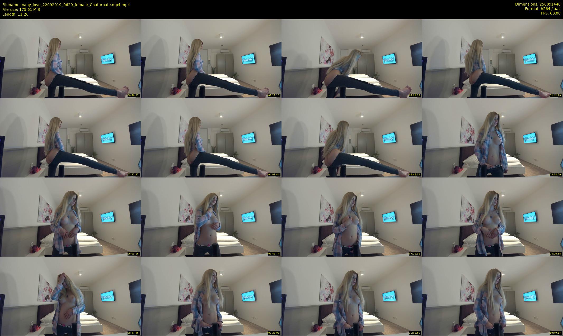 vany_love — 12 minute Chaturbate female cam show recording, 1080p, Sep 22, 2019