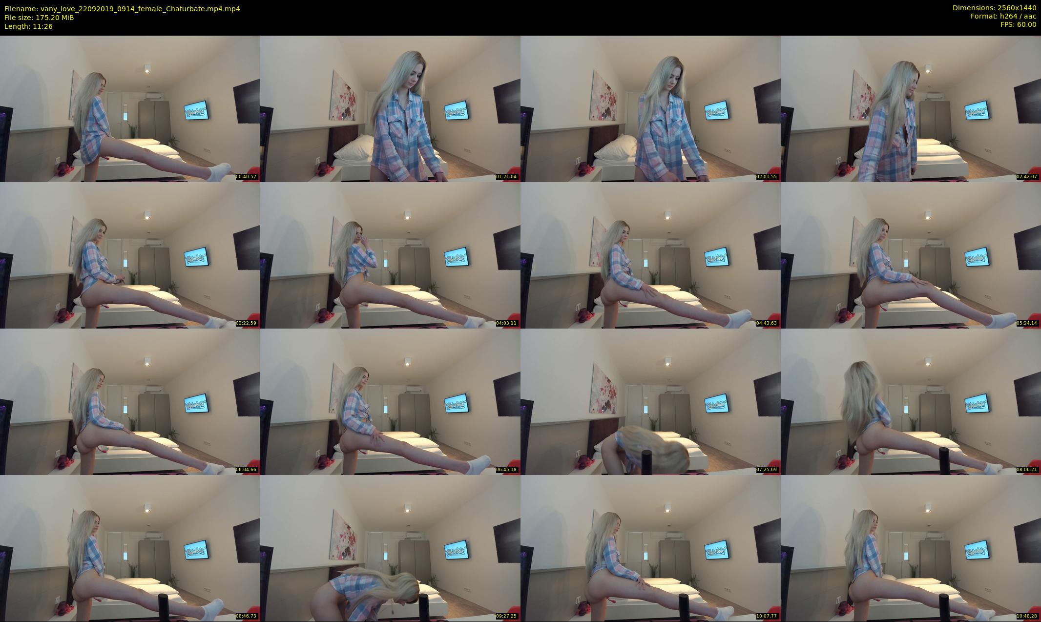 vany_love — 12 minute Chaturbate female cam show recording, 1080p, Sep 22, 2019