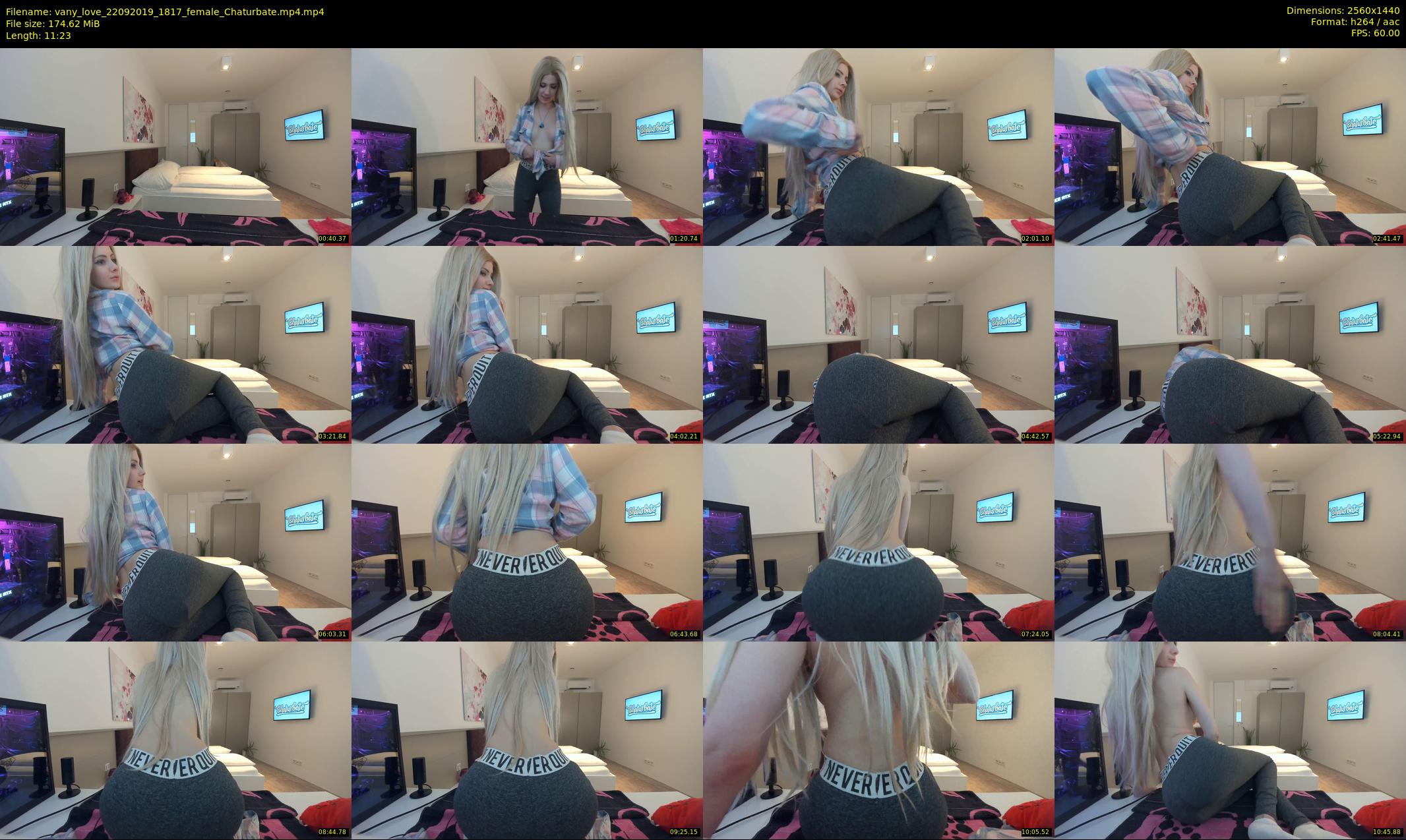 vany_love — 12 minute Chaturbate female cam show recording, 1080p, Sep 22, 2019