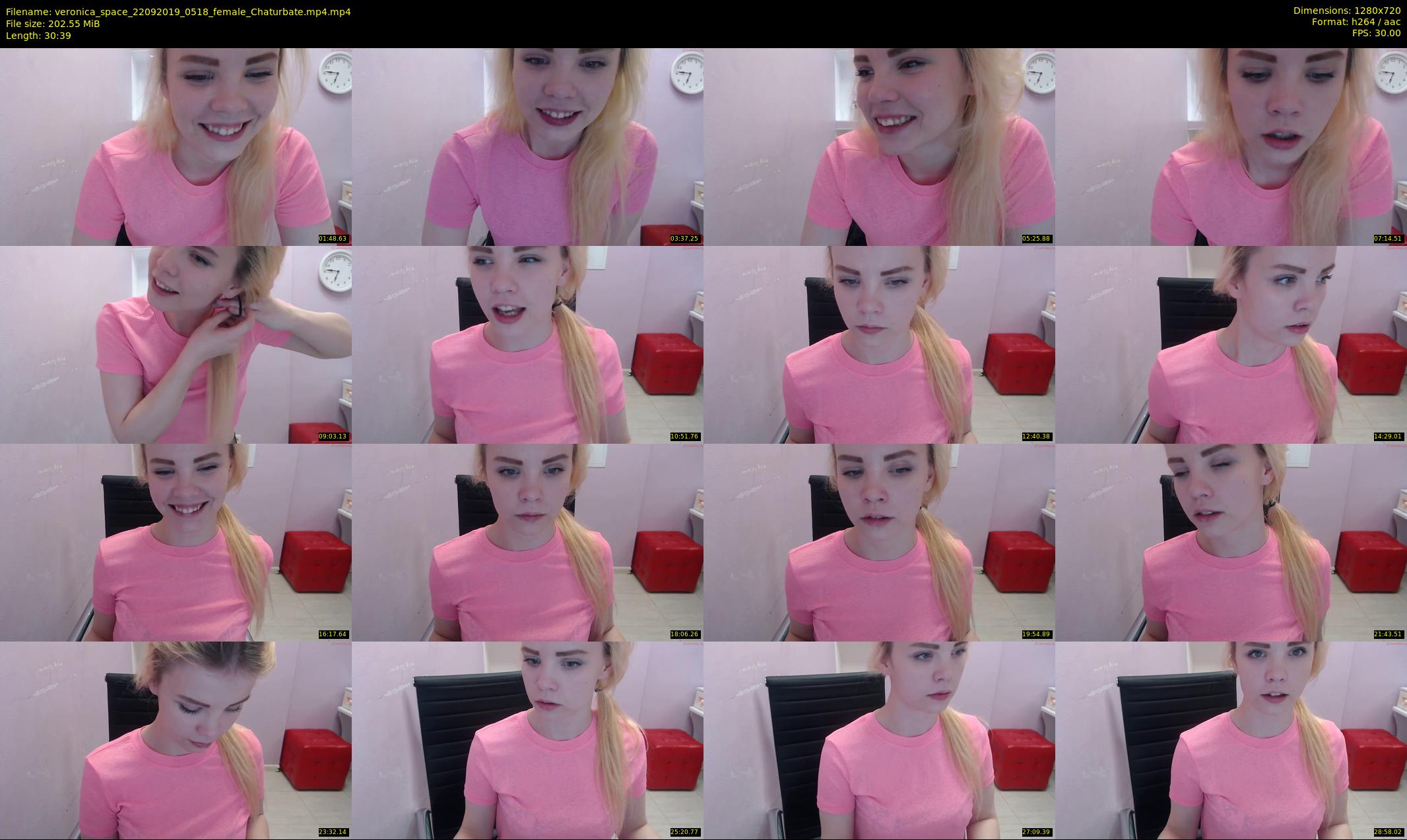 veronica_space — 31 minute Chaturbate female cam show recording, 720p, Sep 22, 2019