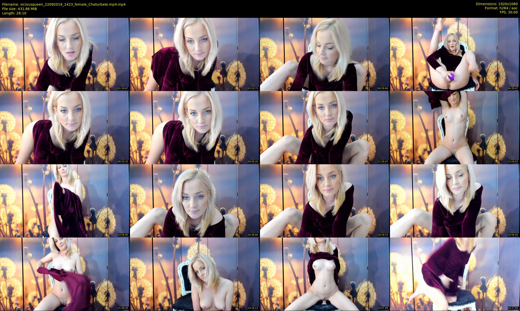 viciousqueen — 29 minute Chaturbate female cam show recording, 1080p, Sep 22, 2019