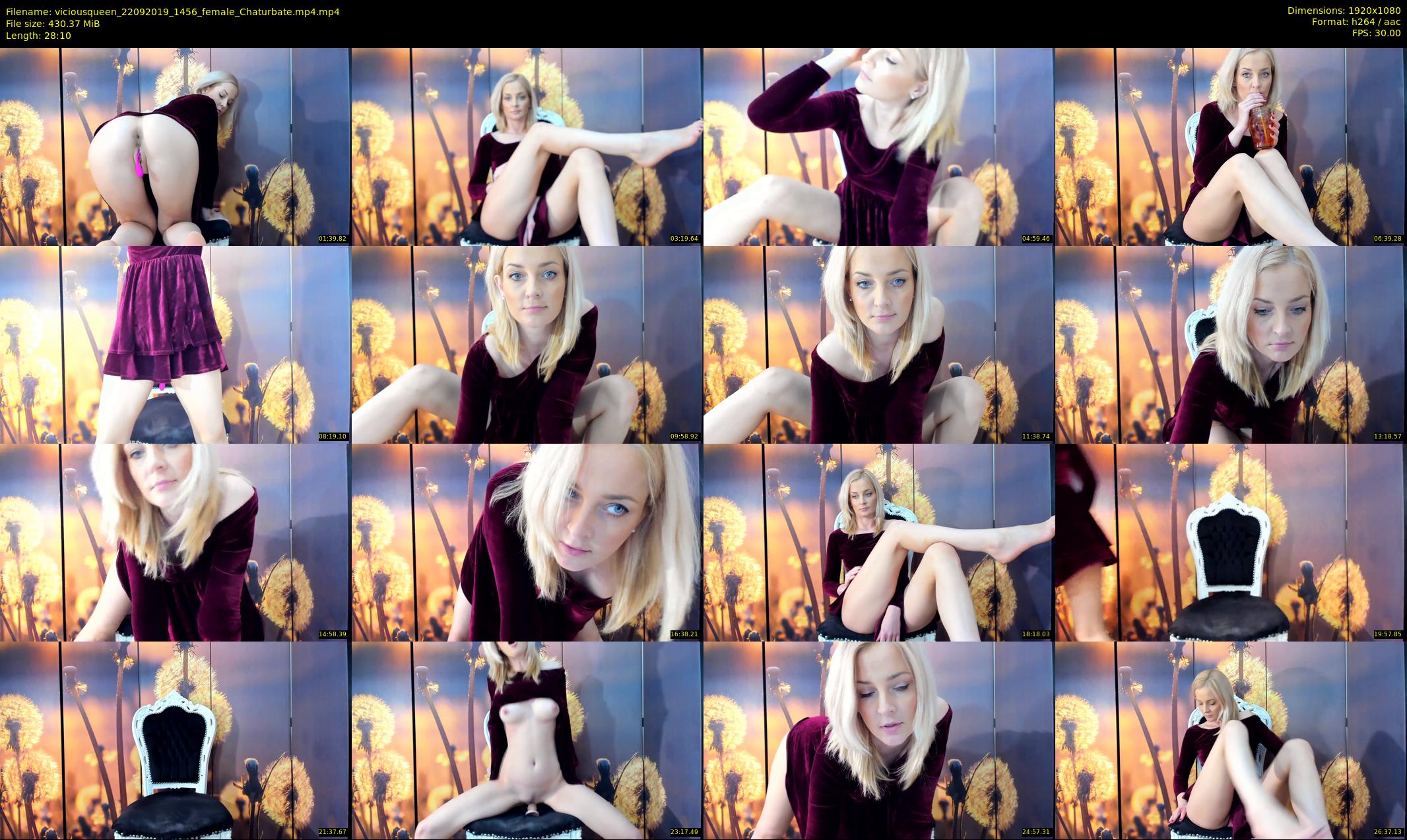 viciousqueen — 29 minute Chaturbate female cam show recording, 1080p, Sep 22, 2019