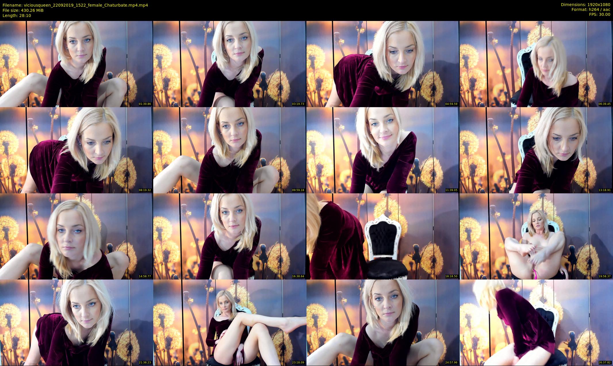 viciousqueen — 29 minute Chaturbate female cam show recording, 1080p, Sep 22, 2019