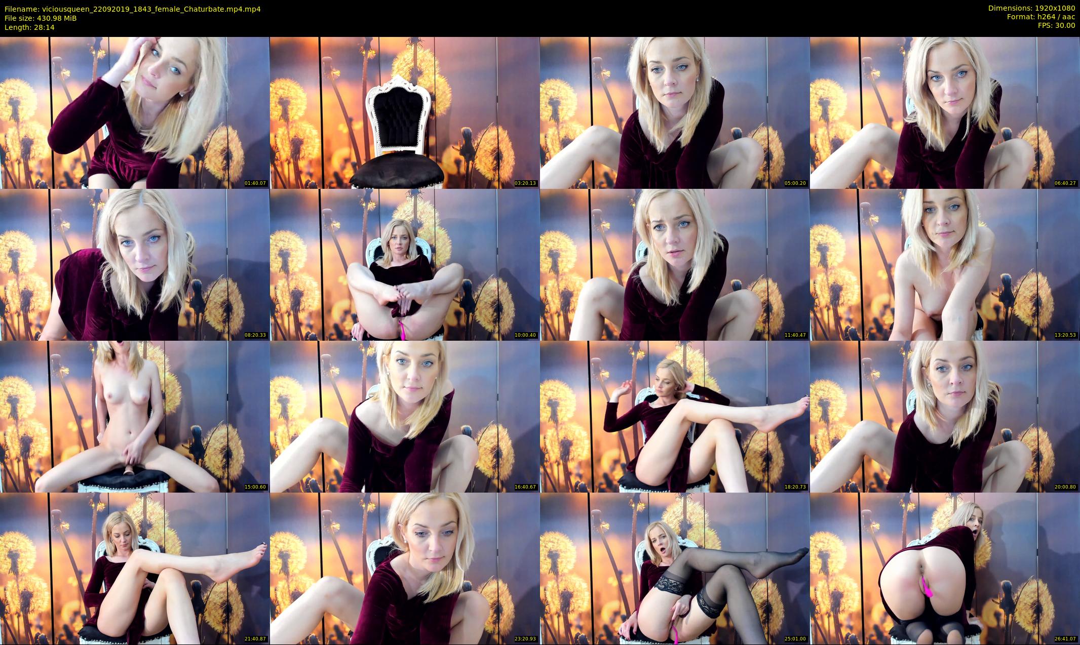 viciousqueen — 29 minute Chaturbate female cam show recording, 1080p, Sep 22, 2019