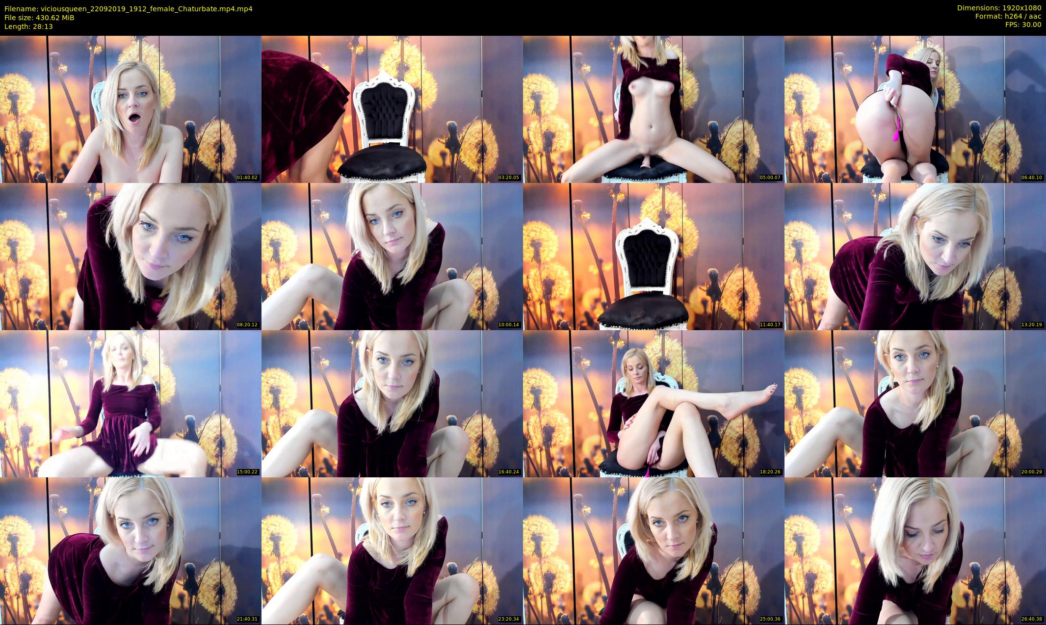 viciousqueen — 29 minute Chaturbate female cam show recording, 1080p, Sep 22, 2019