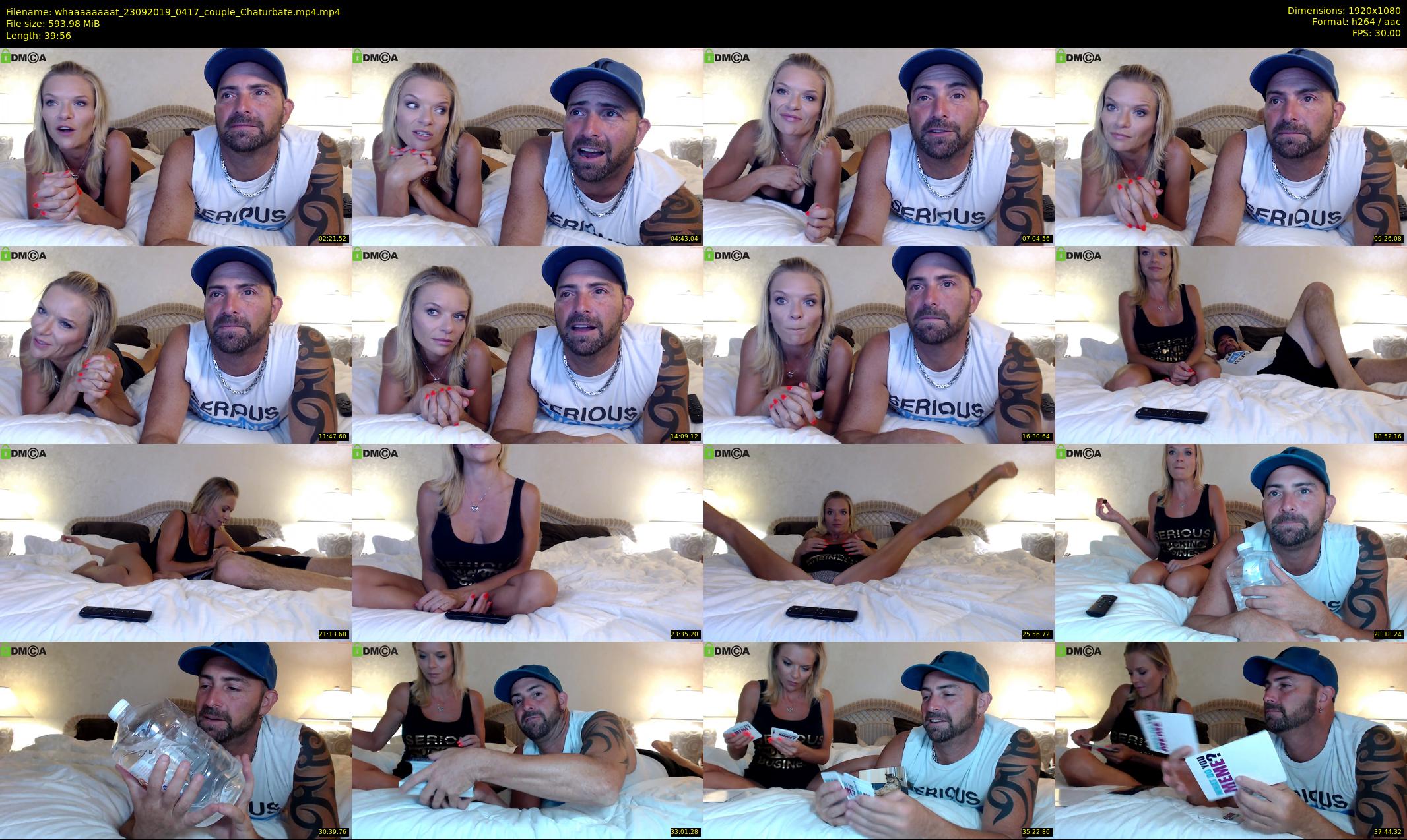 whaaaaaaaat — 40 minute Chaturbate couple cam show recording, 1080p, Sep 23, 2019