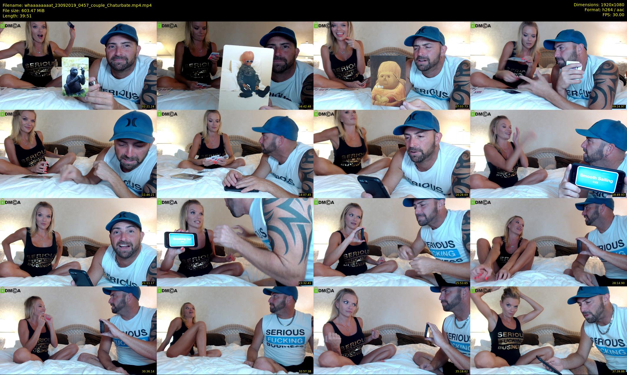 whaaaaaaaat — 40 minute Chaturbate couple cam show recording, 1080p, Sep 23, 2019
