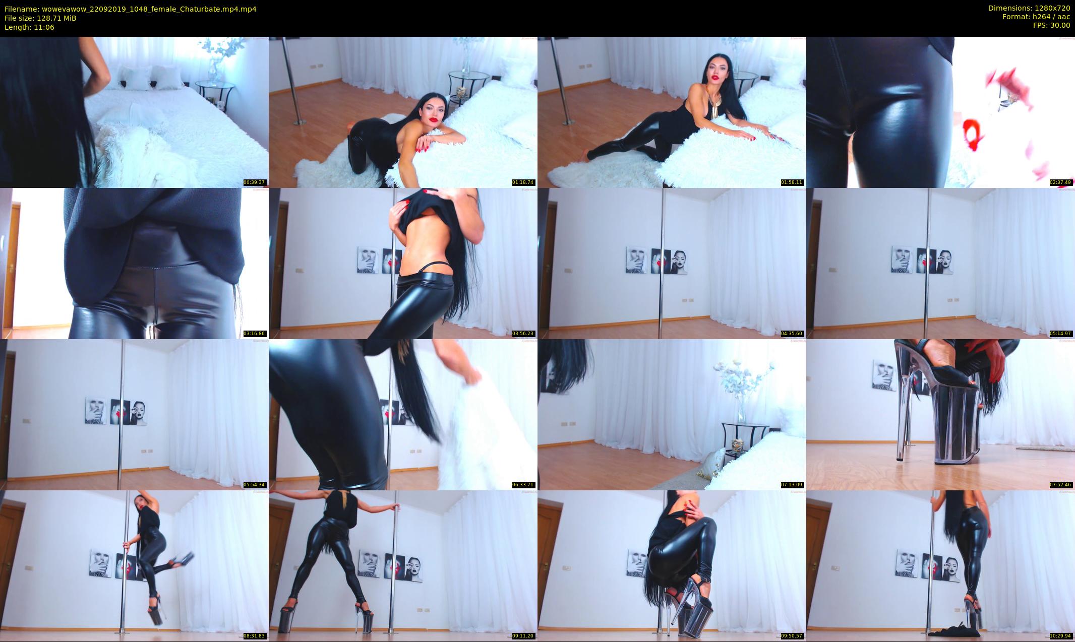wowevawow — 12 minute Chaturbate female cam show recording, 720p, Sep 22, 2019