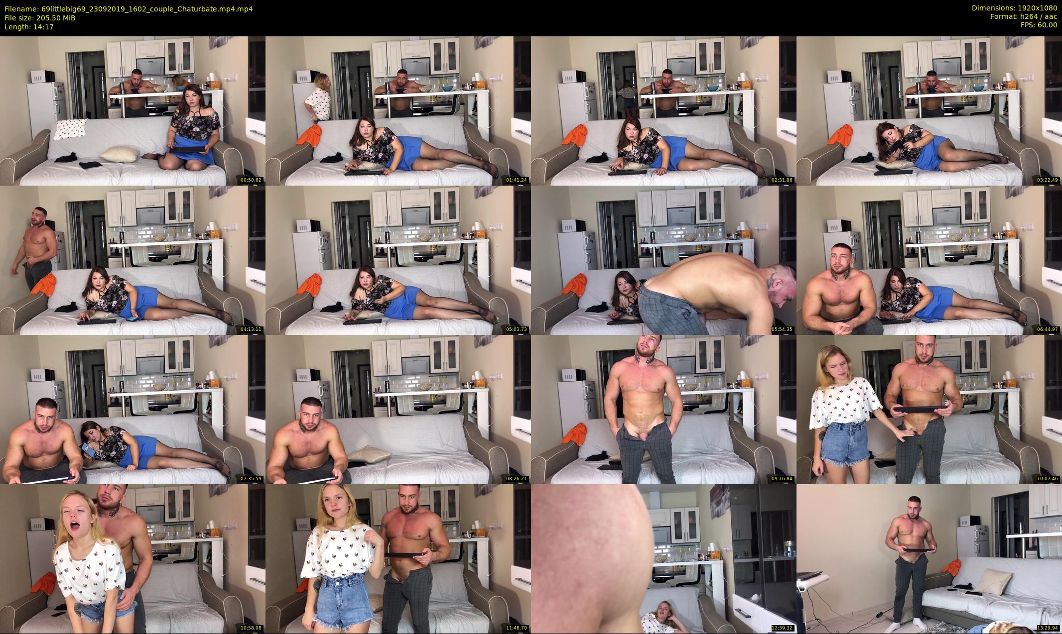 69littlebig69 — 15 minute Chaturbate couple cam show recording, 1080p, Sep 23, 2019