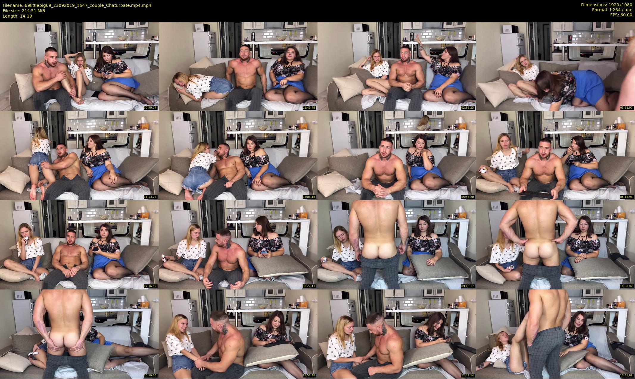 69littlebig69 — 15 minute Chaturbate couple cam show recording, 1080p, Sep 23, 2019