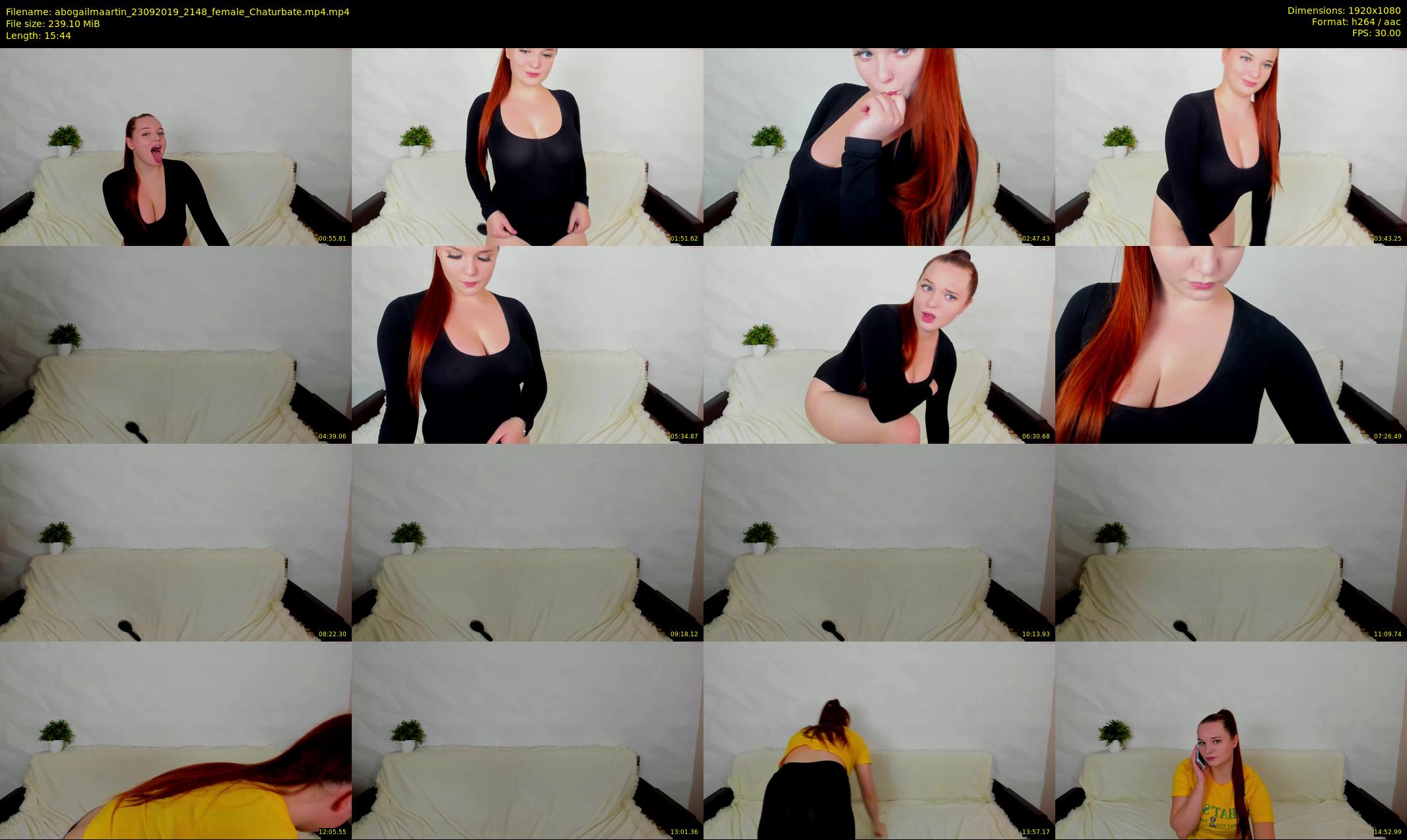 abogailmaartin — 16 minute Chaturbate female cam show recording, 1080p, Sep 23, 2019
