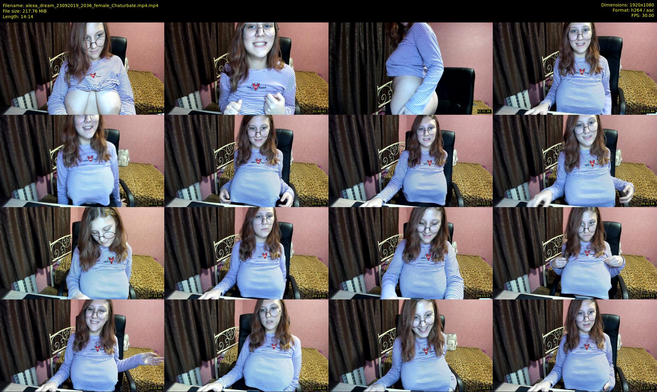 alexa_dream — 15 minute Chaturbate female cam show recording, 1080p, Sep 23, 2019