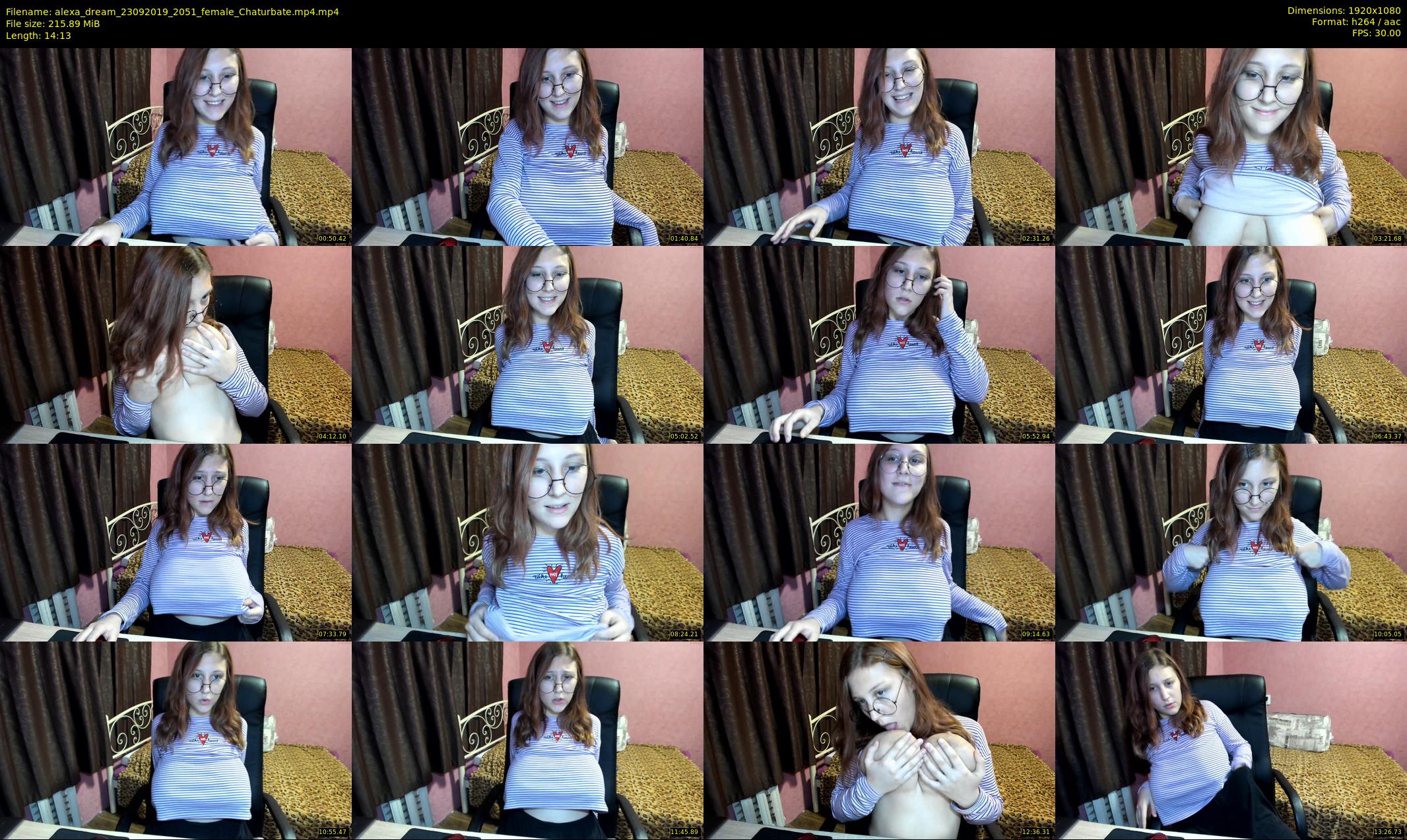 alexa_dream — 15 minute Chaturbate female cam show recording, 1080p, Sep 23, 2019