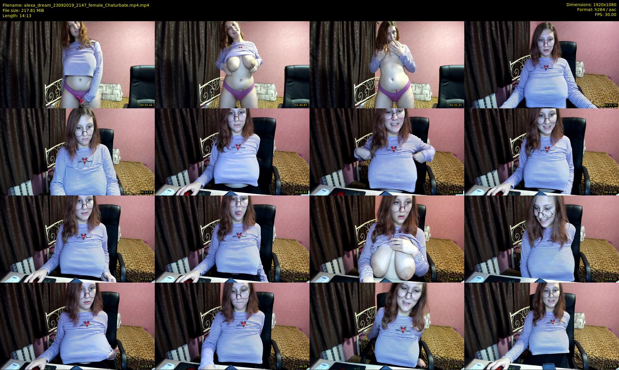 alexa_dream — 15 minute Chaturbate female cam show recording, 1080p, Sep 23, 2019
