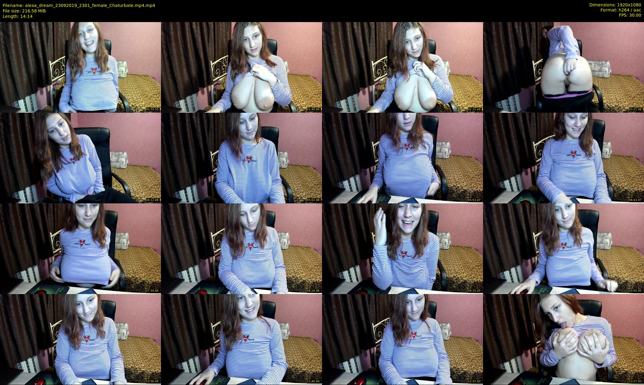 alexa_dream — 15 minute Chaturbate female cam show recording, 1080p, Sep 23, 2019