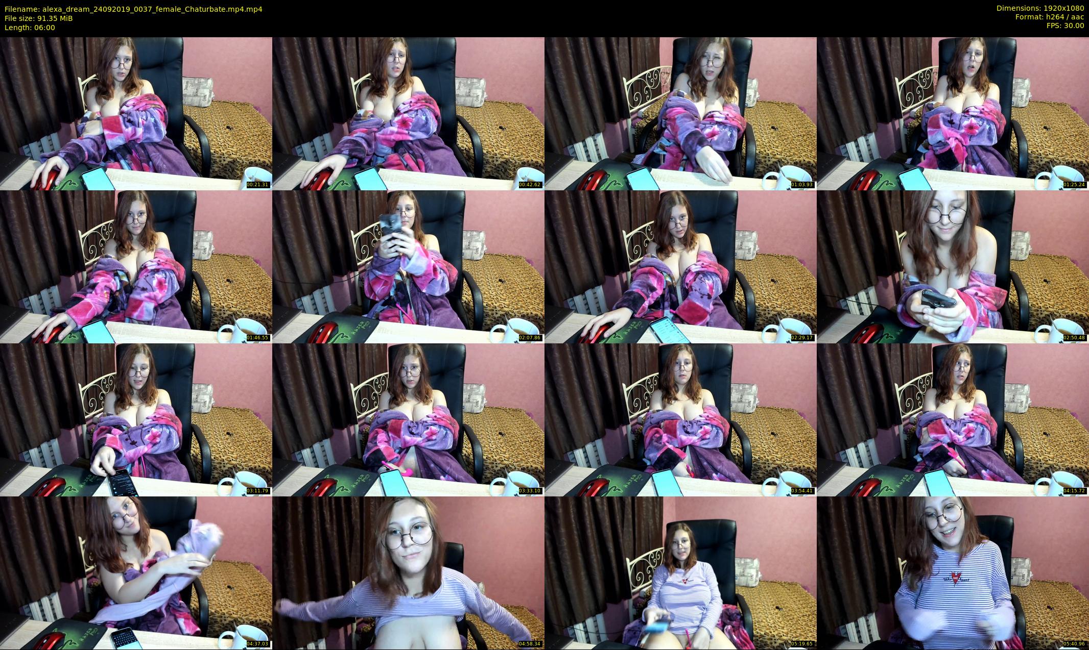 alexa_dream — 6 minute Chaturbate female cam show recording, 1080p, Sep 24, 2019