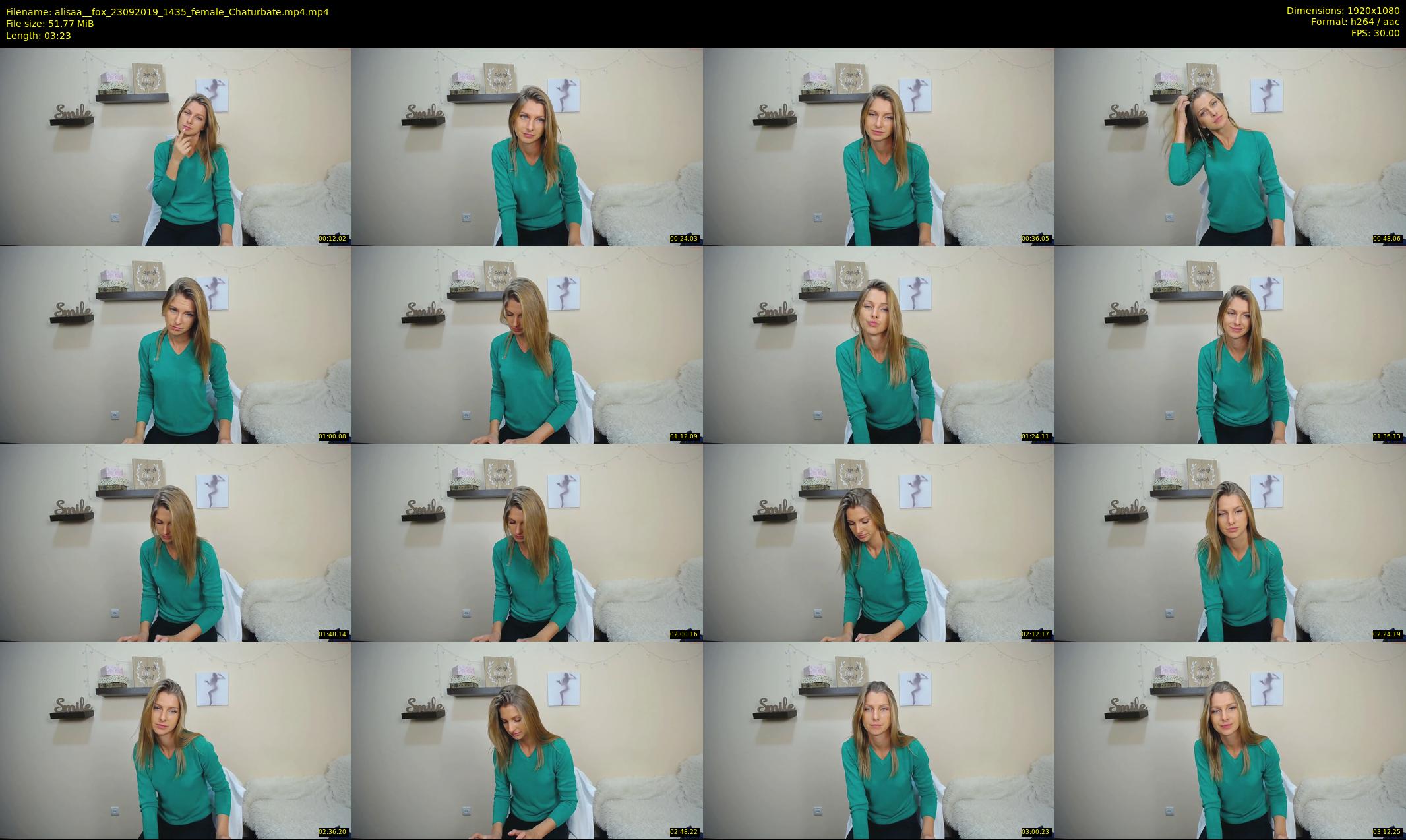 alisaa__fox — 4 minute Chaturbate female cam show recording, 1080p, Sep 23, 2019