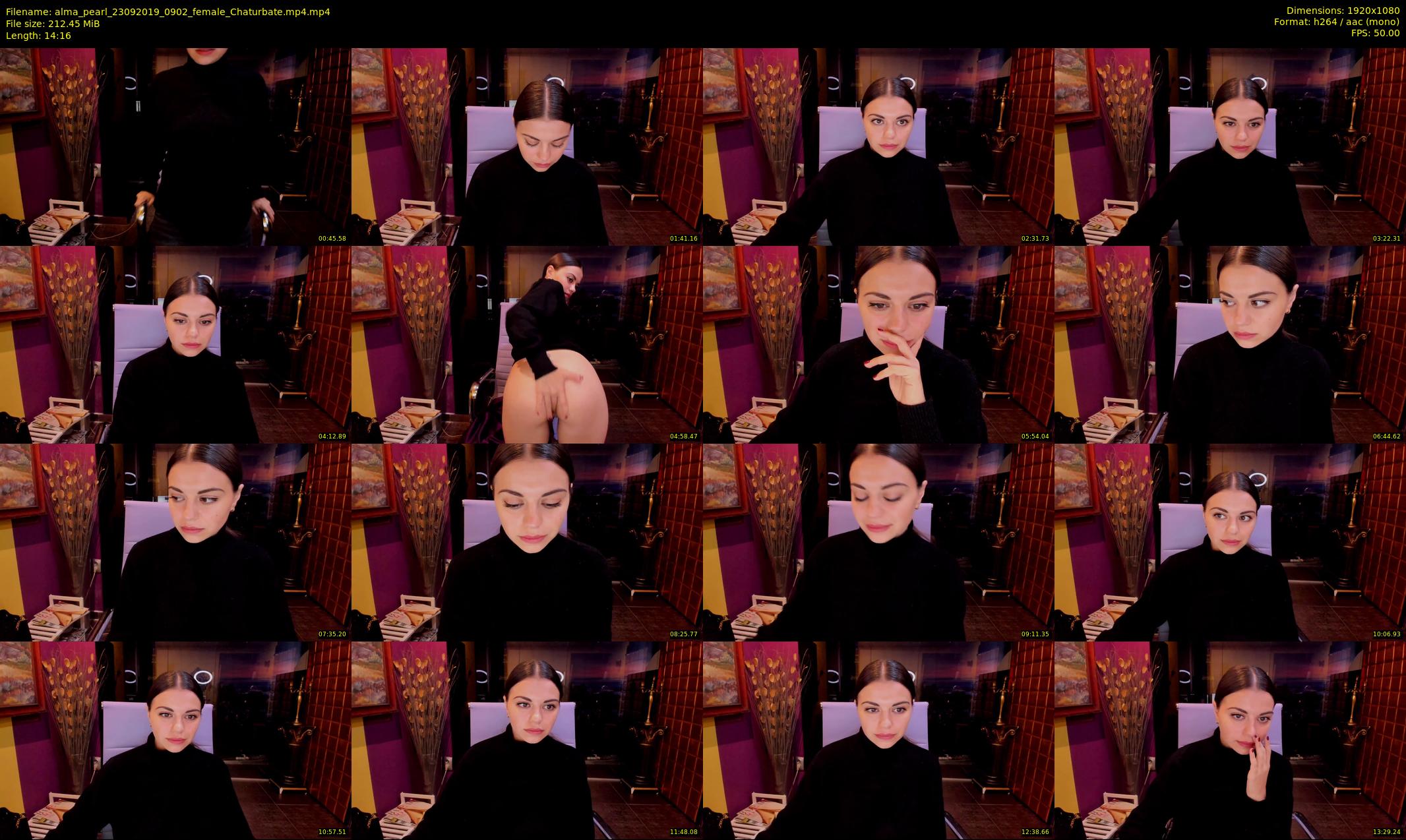 alma_pearl — 15 minute Chaturbate female cam show recording, 1080p, Sep 23, 2019