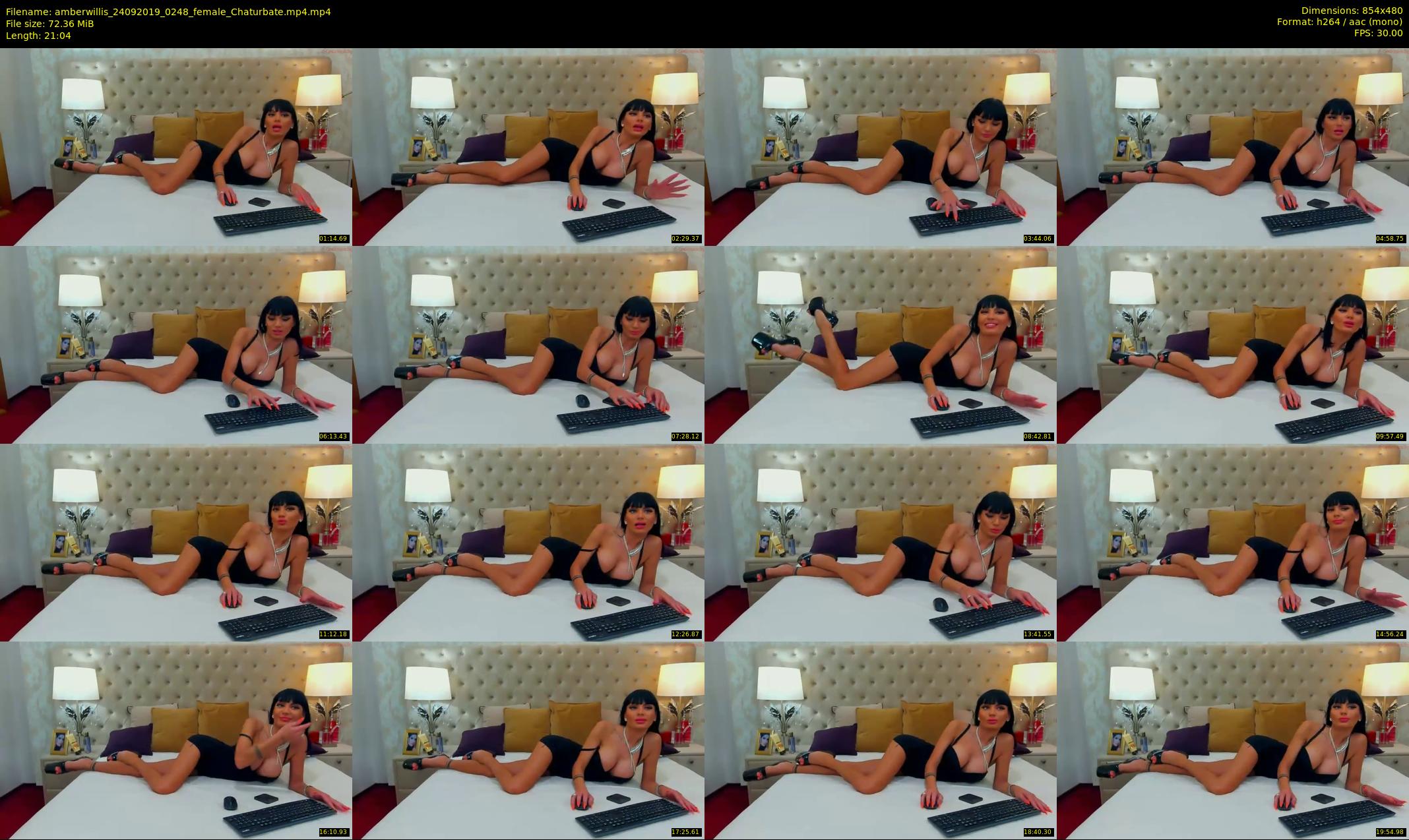 amberwillis — 22 minute Chaturbate female cam show recording, 480p, Sep 24, 2019