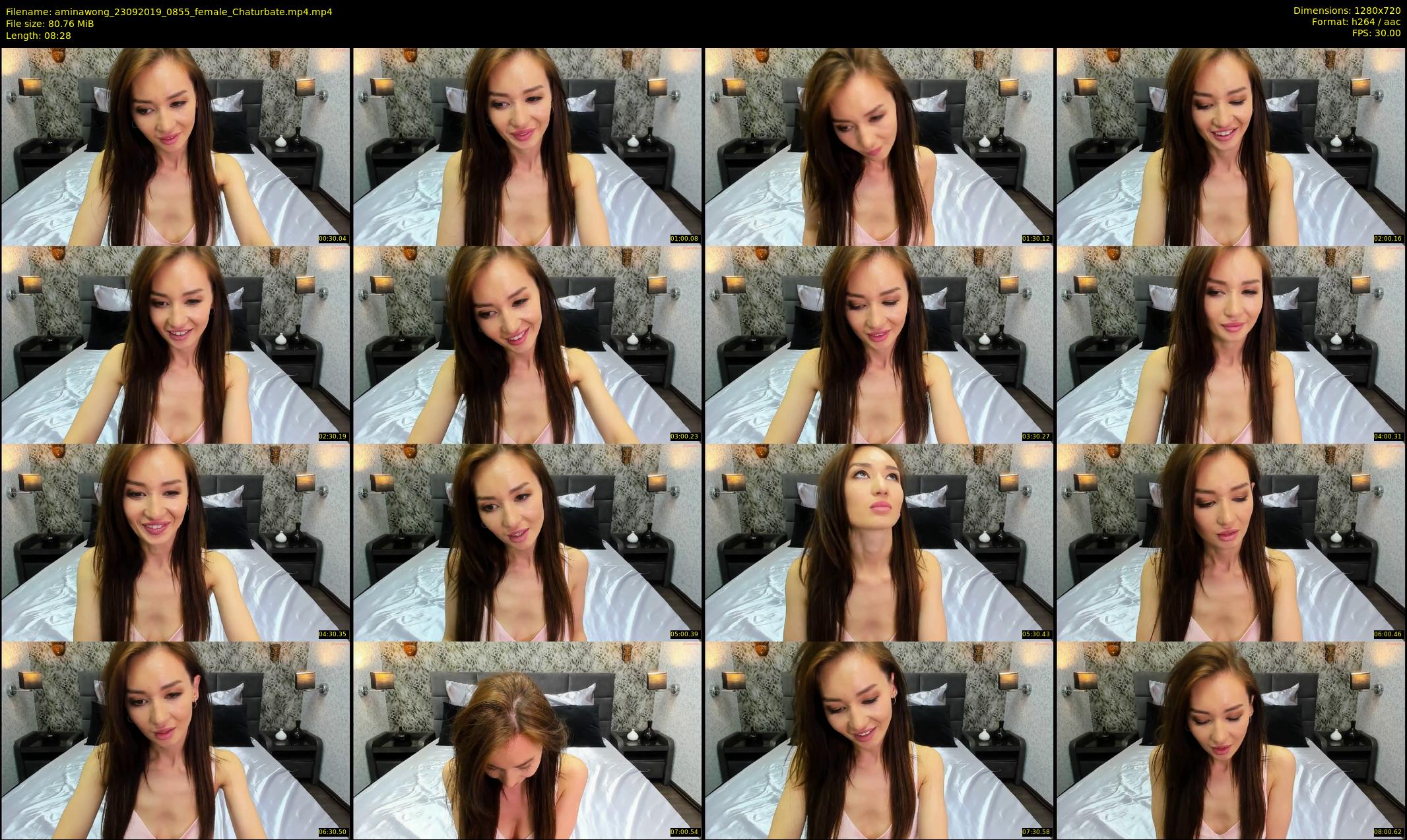aminawong — 9 minute Chaturbate female cam show recording, 720p, Sep 23, 2019