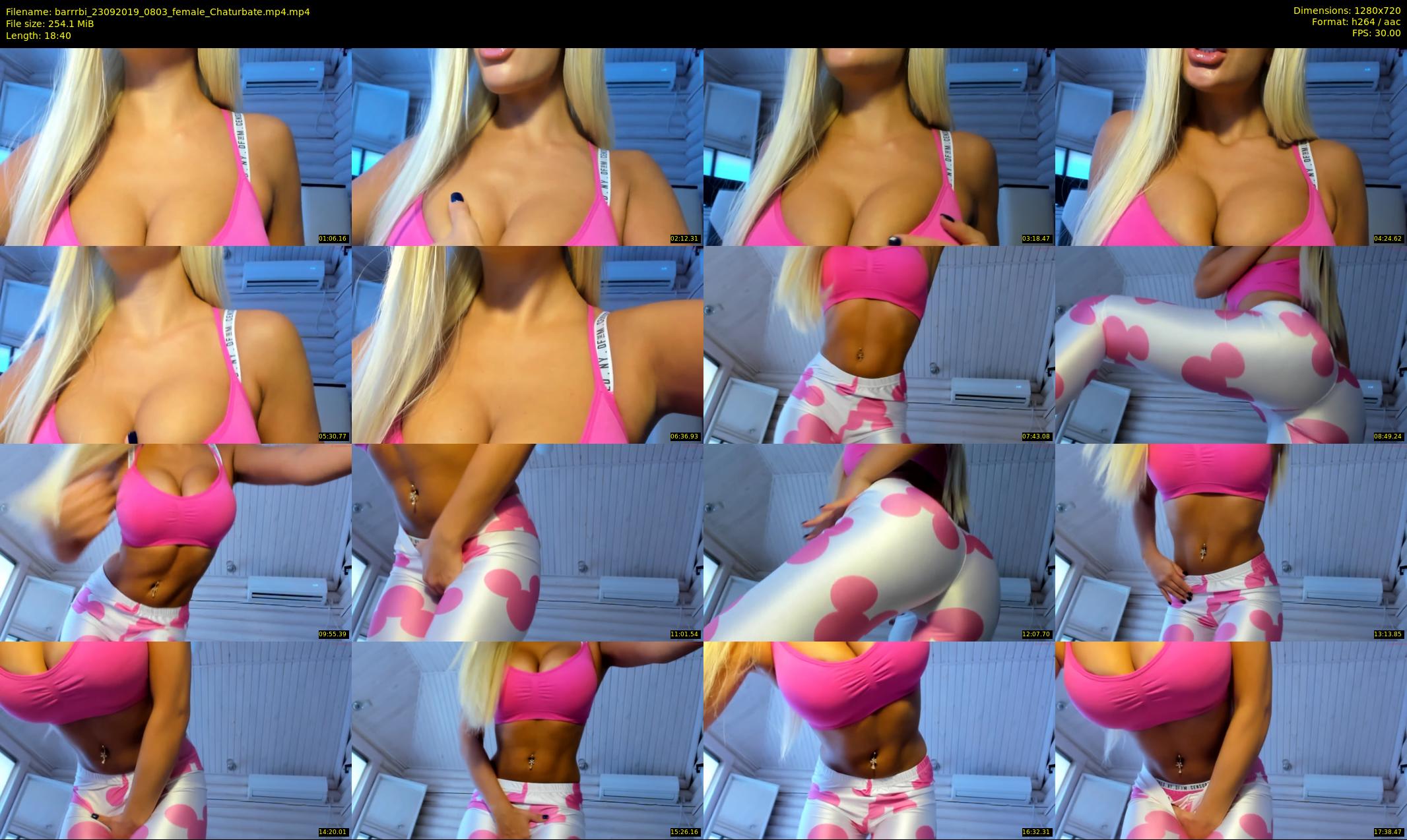 barrrbi — 19 minute Chaturbate female cam show recording, 720p, Sep 23, 2019