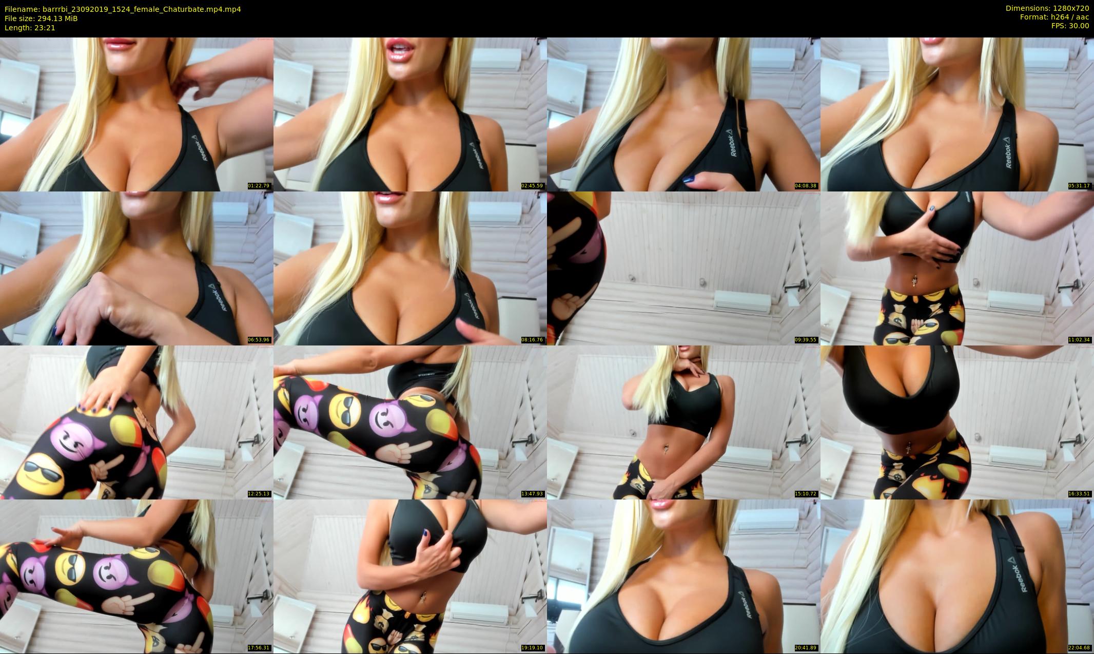barrrbi — 24 minute Chaturbate female cam show recording, 720p, Sep 23, 2019