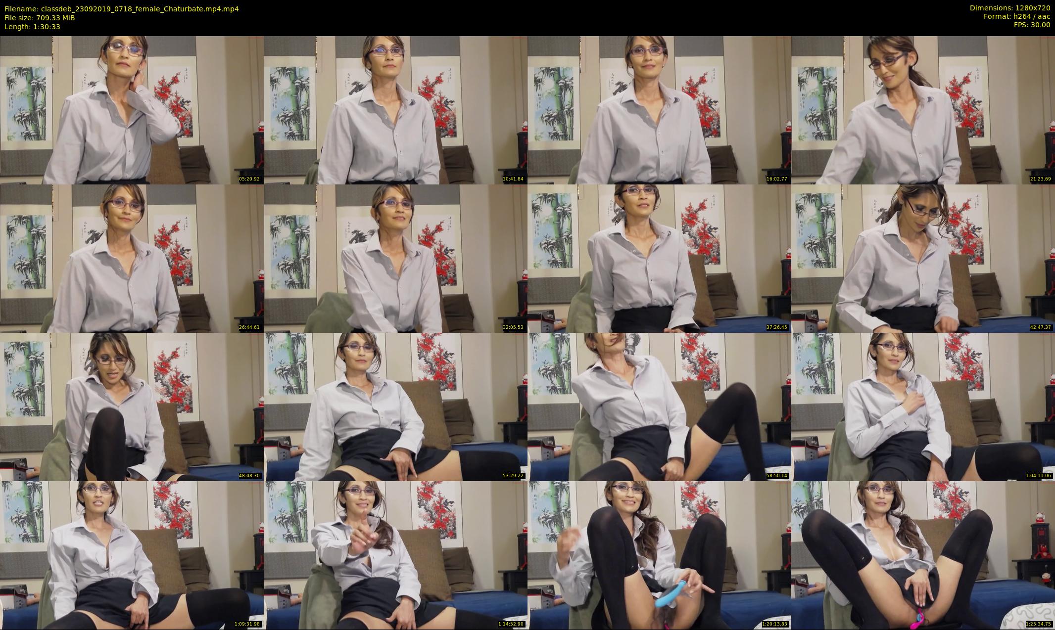 classdeb — 91 minute Chaturbate female cam show recording, 720p, Sep 23, 2019