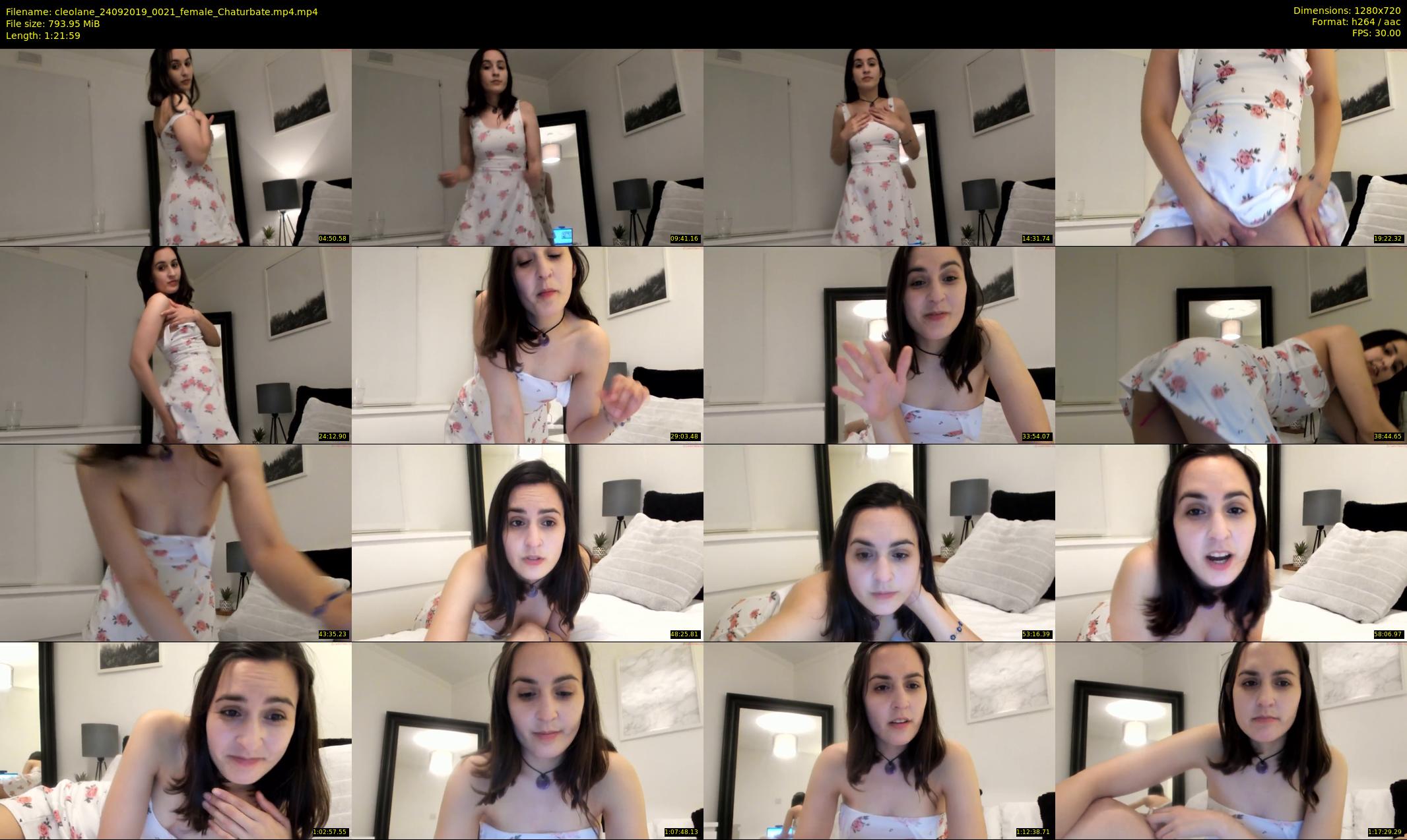 cleolane — 82 minute Chaturbate female cam show recording, 720p, Sep 24, 2019