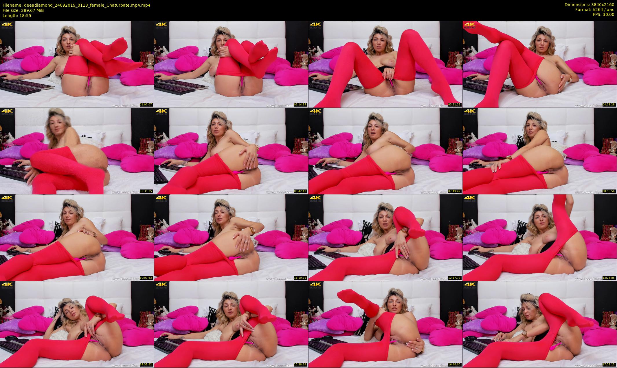 deeadiamond — 19 minute Chaturbate female cam show recording, 4K, Sep 24, 2019
