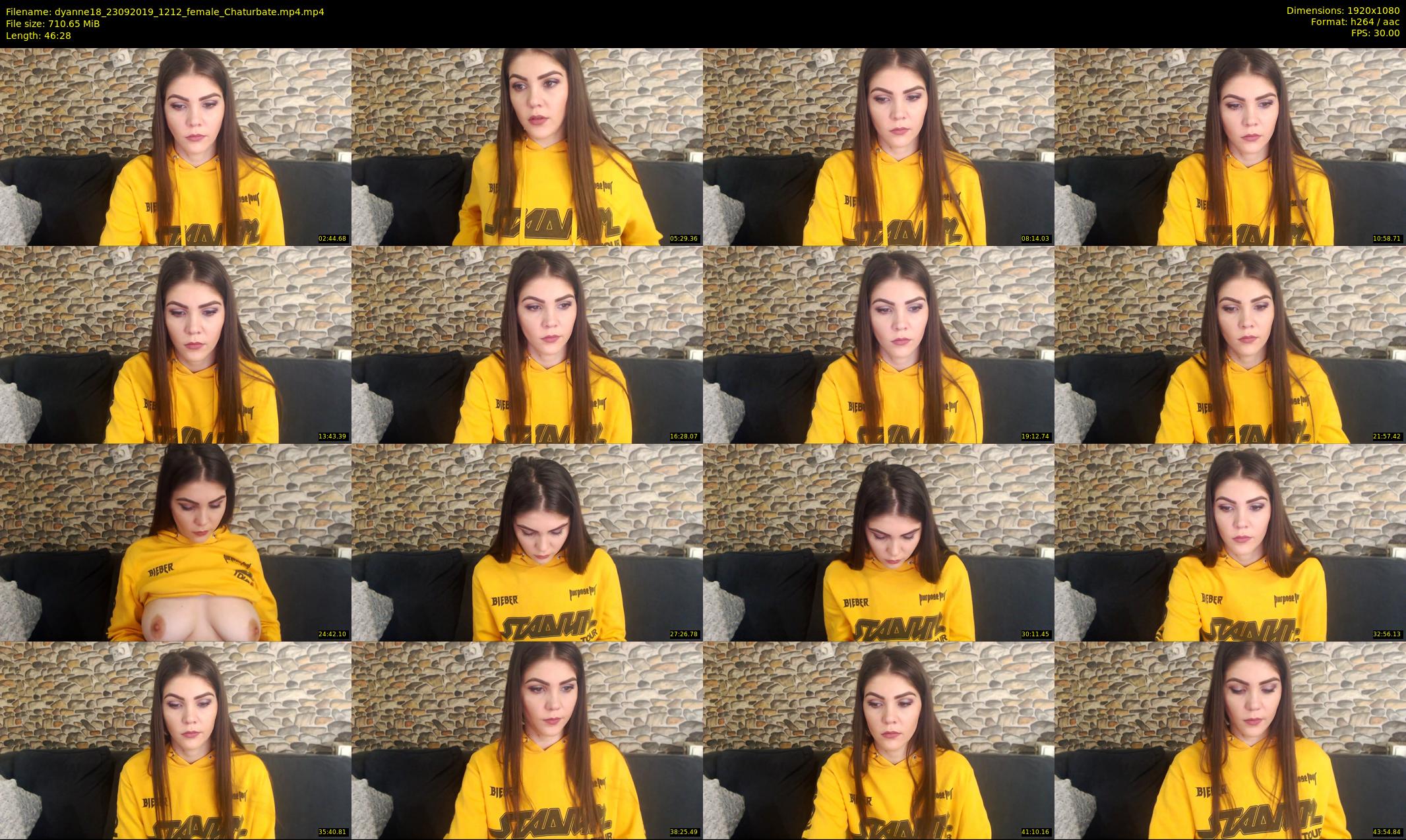 dyanne18 — 47 minute Chaturbate female cam show recording, 1080p, Sep 23, 2019