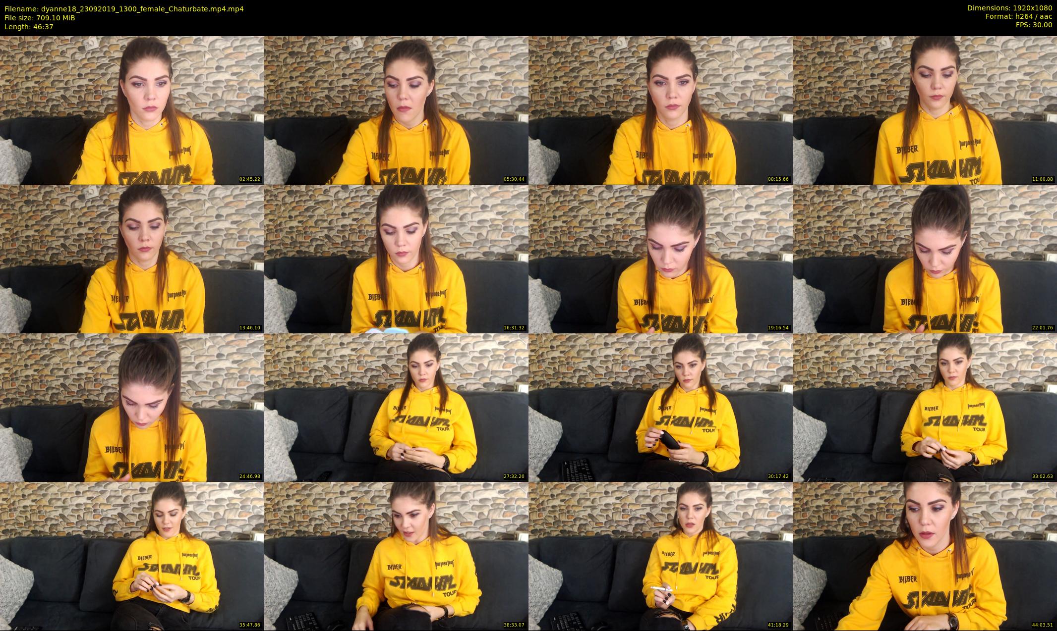 dyanne18 — 47 minute Chaturbate female cam show recording, 1080p, Sep 23, 2019