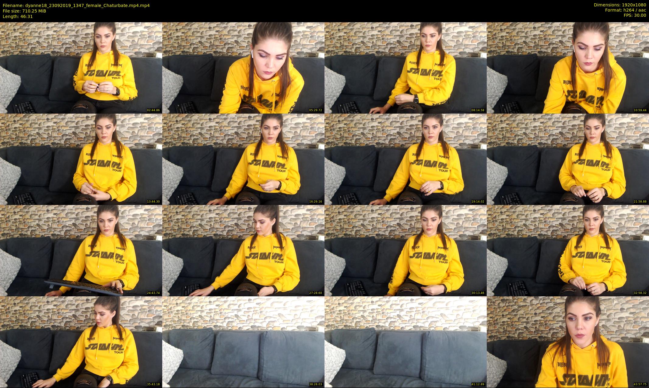 dyanne18 — 47 minute Chaturbate female cam show recording, 1080p, Sep 23, 2019