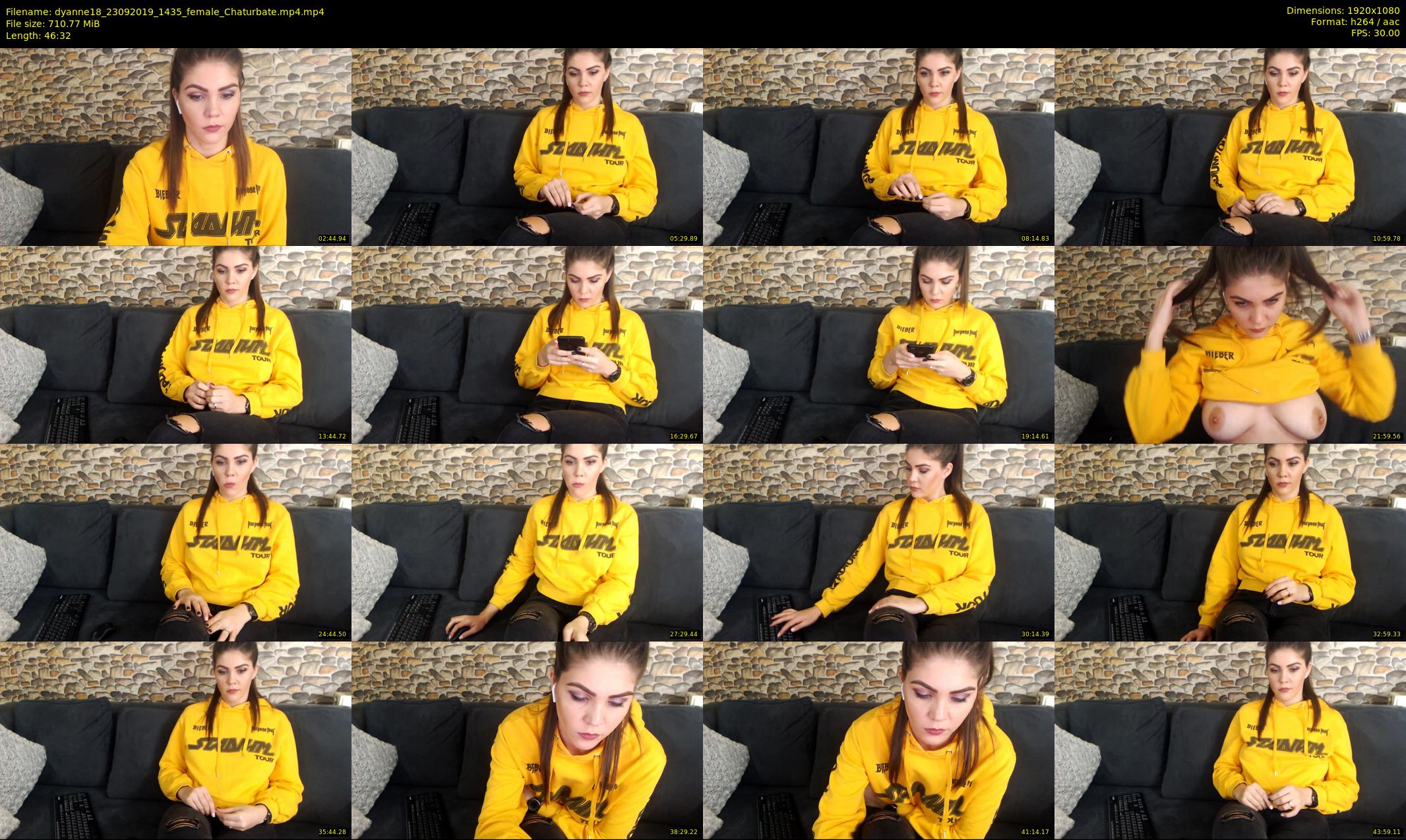 dyanne18 — 47 minute Chaturbate female cam show recording, 1080p, Sep 23, 2019