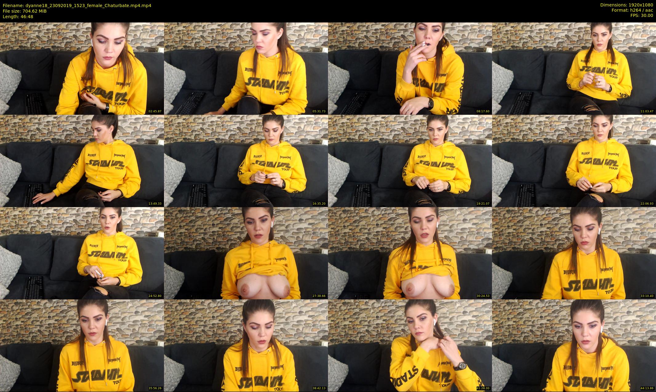 dyanne18 — 47 minute Chaturbate female cam show recording, 1080p, Sep 23, 2019