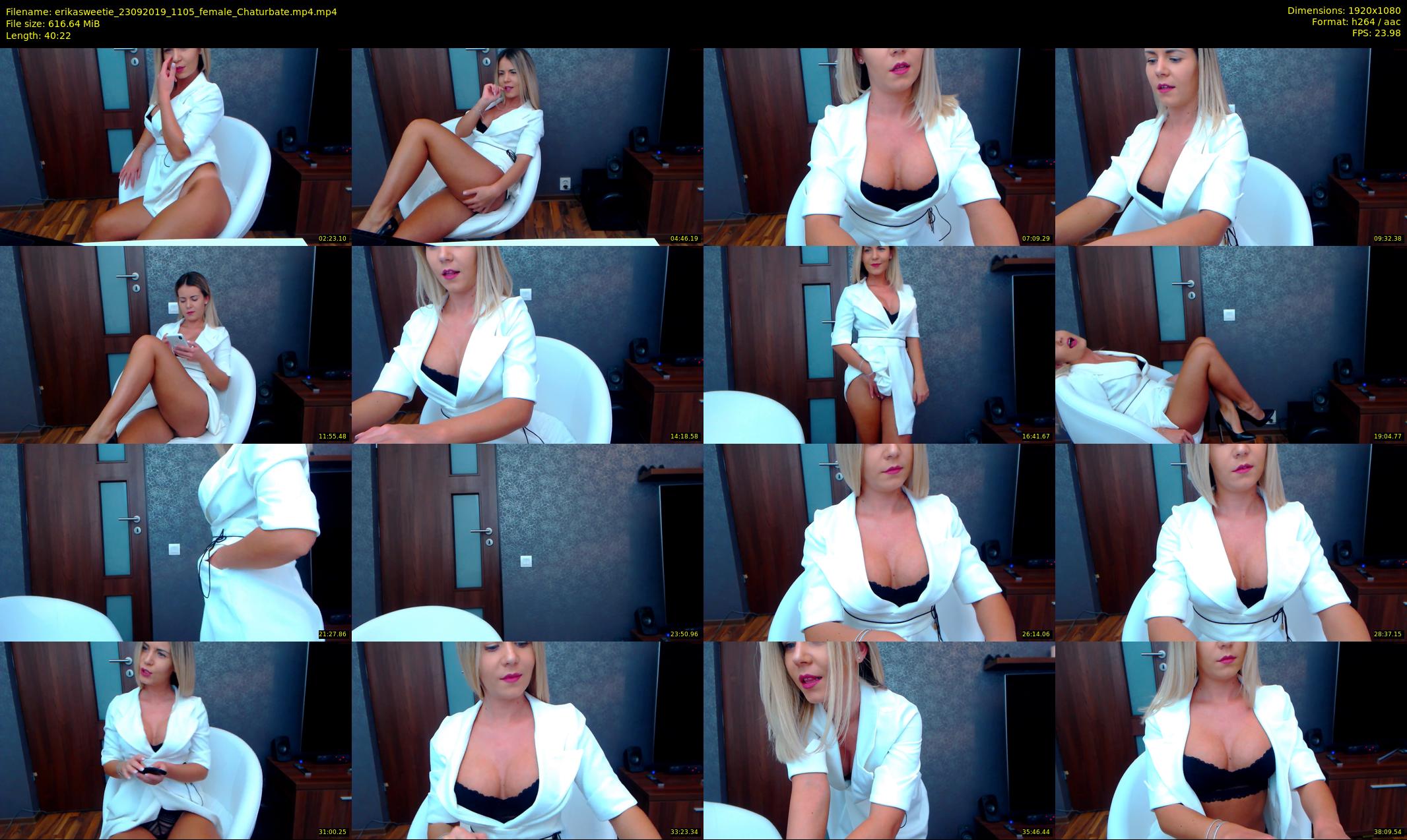 erikasweetie — 41 minute Chaturbate female cam show recording, 1080p, Sep 23, 2019