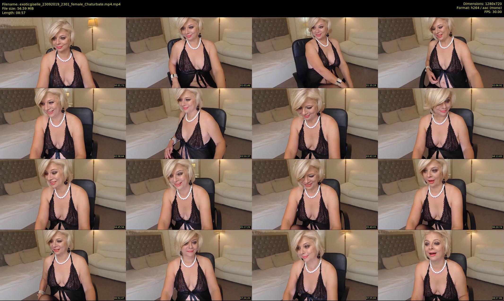 exoticgiselle — 9 minute Chaturbate female cam show recording, 720p, Sep 23, 2019