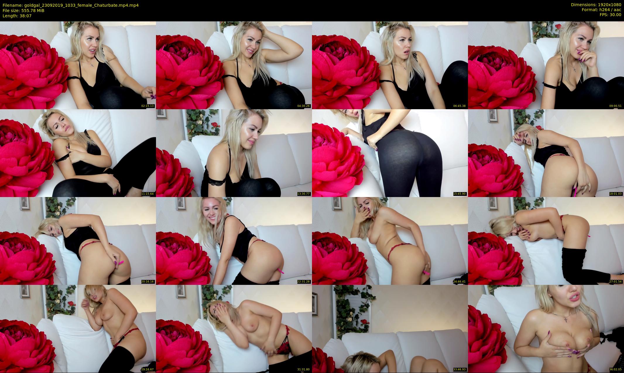 goldgal — 39 minute Chaturbate female cam show recording, 1080p, Sep 23, 2019