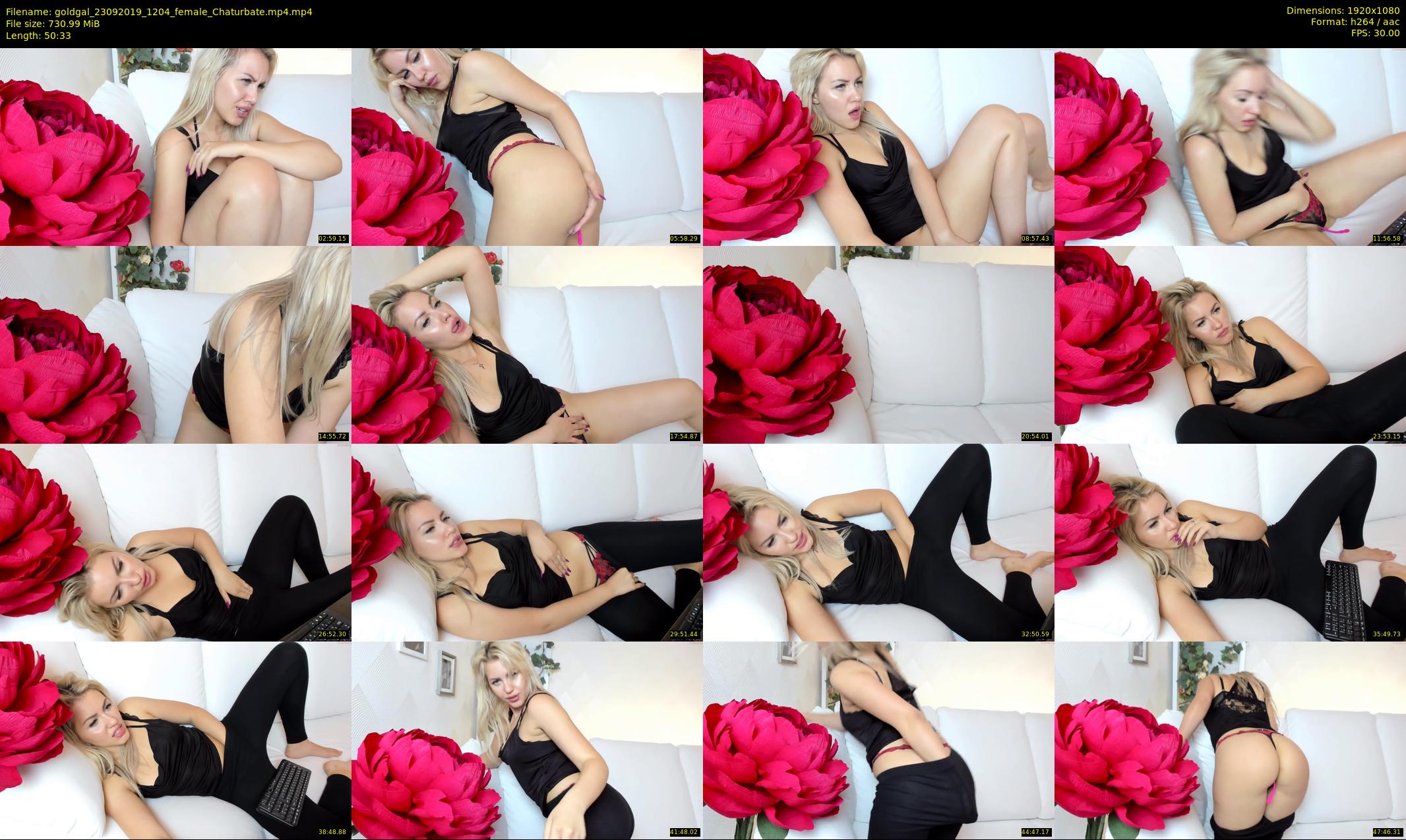 goldgal — 51 minute Chaturbate female cam show recording, 1080p, Sep 23, 2019