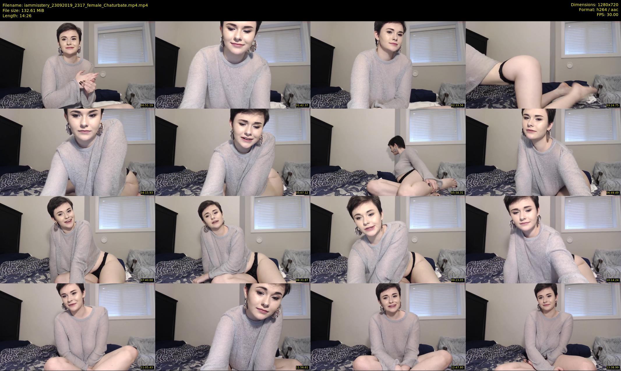 iammisstery — 15 minute Chaturbate female cam show recording, 720p, Sep 23, 2019