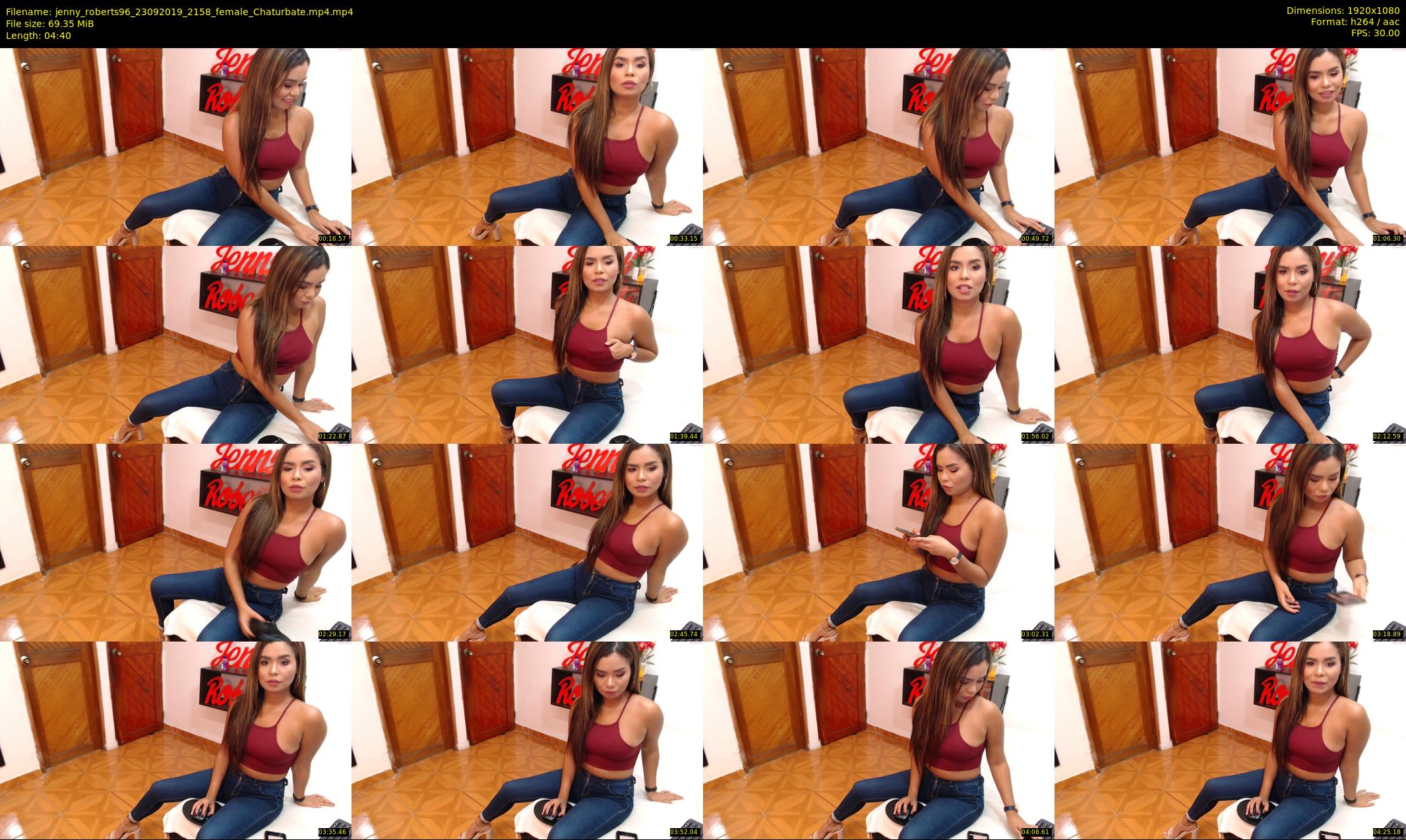 jenny_roberts96 — 5 minute Chaturbate female cam show recording, 1080p, Sep 23, 2019