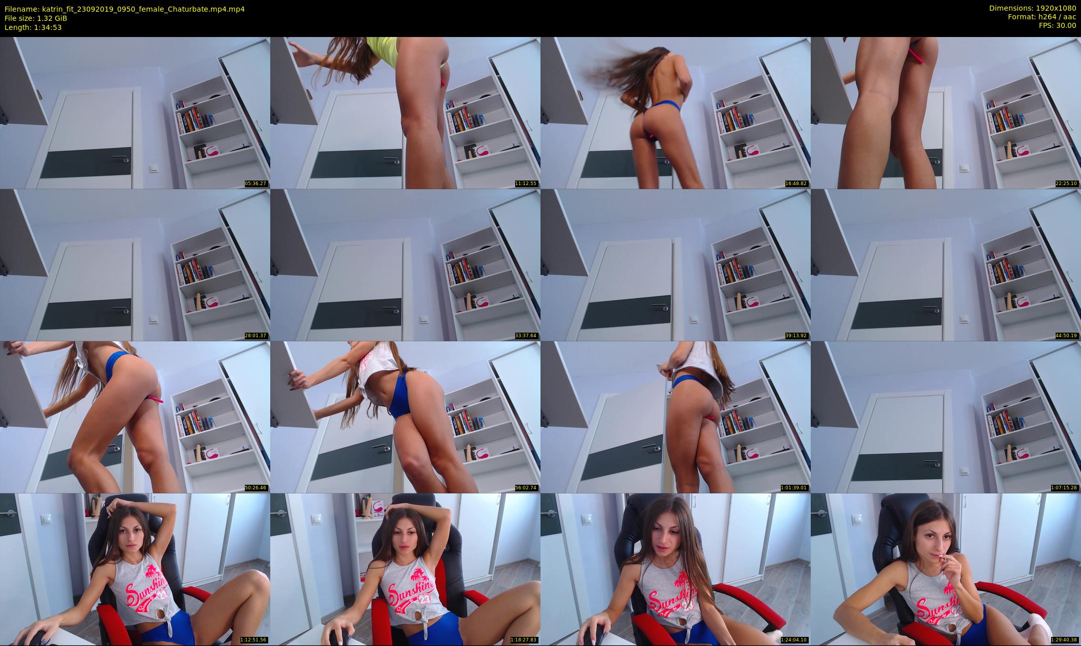 katrin_fit — 95 minute Chaturbate female cam show recording, 1080p, Sep 23, 2019