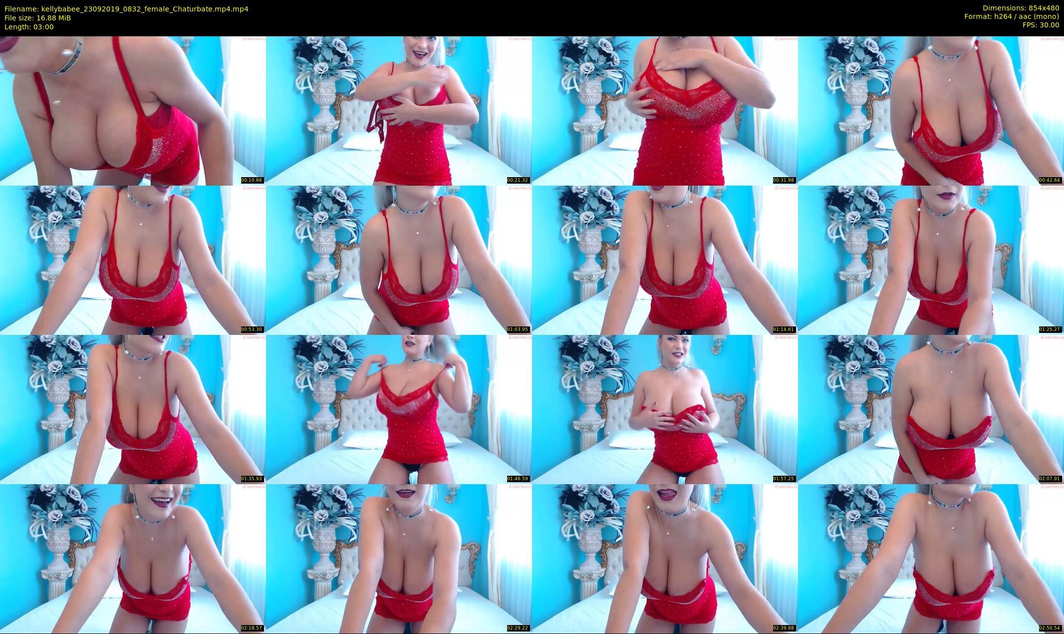 kellybabee — 3 minute Chaturbate female cam show recording, 480p, Sep 23, 2019