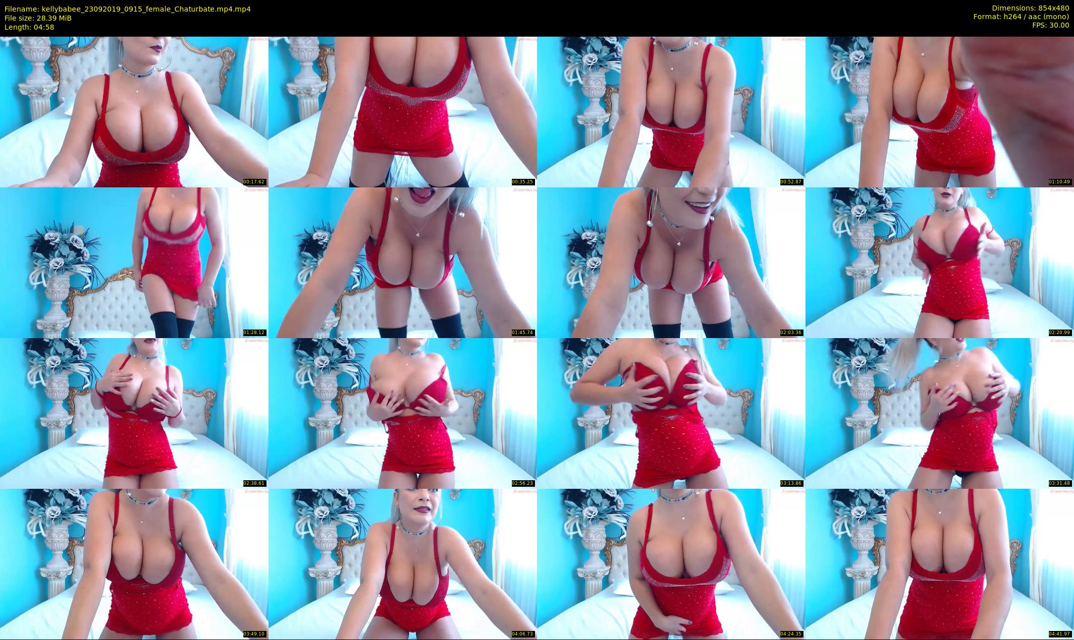 kellybabee — 5 minute Chaturbate female cam show recording, 480p, Sep 23, 2019